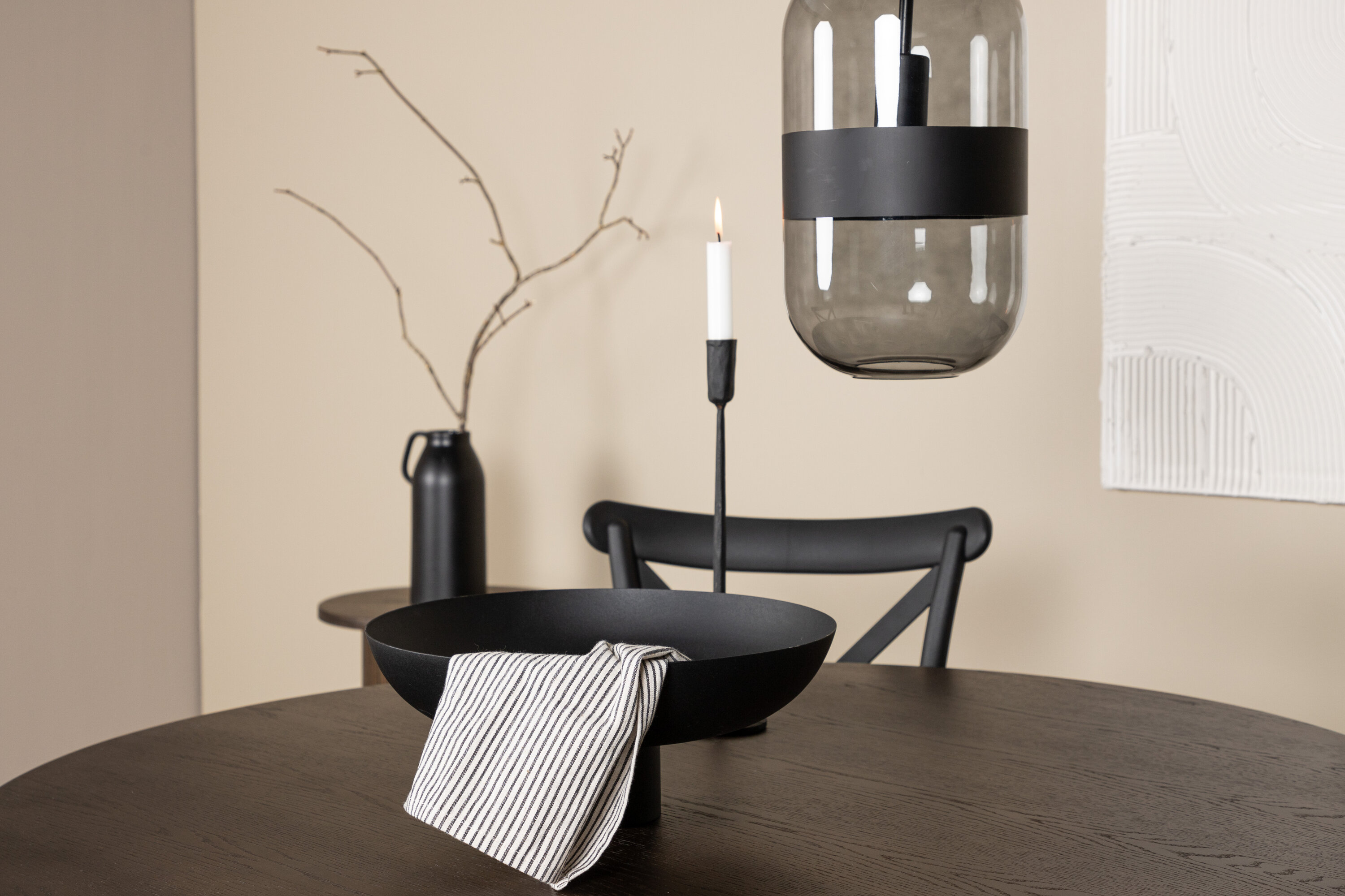 deLOHN Stone round, Crosett Kör alakú étkezőgarnitúra