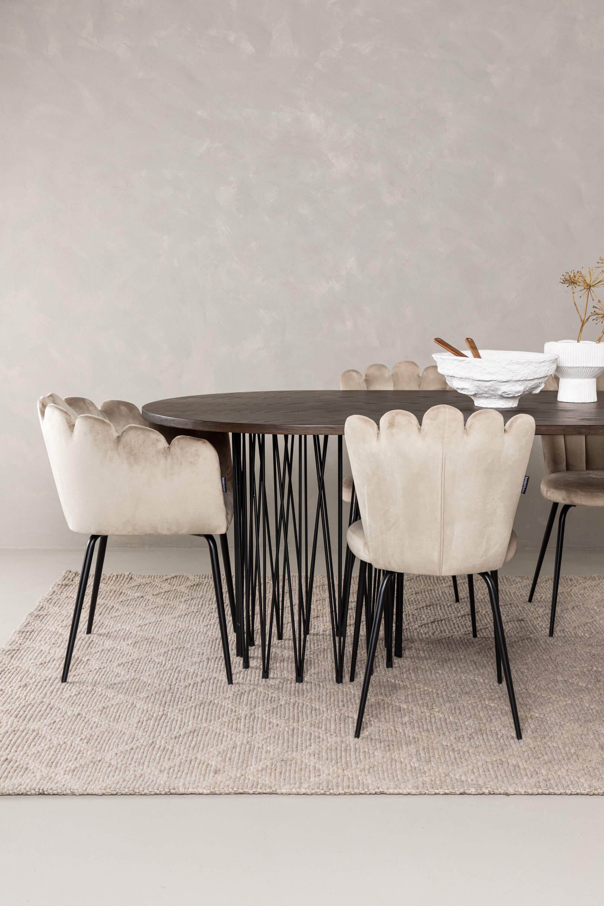 deLOHN Stone oval, Limhamn Ovális étkezőgarnitúra