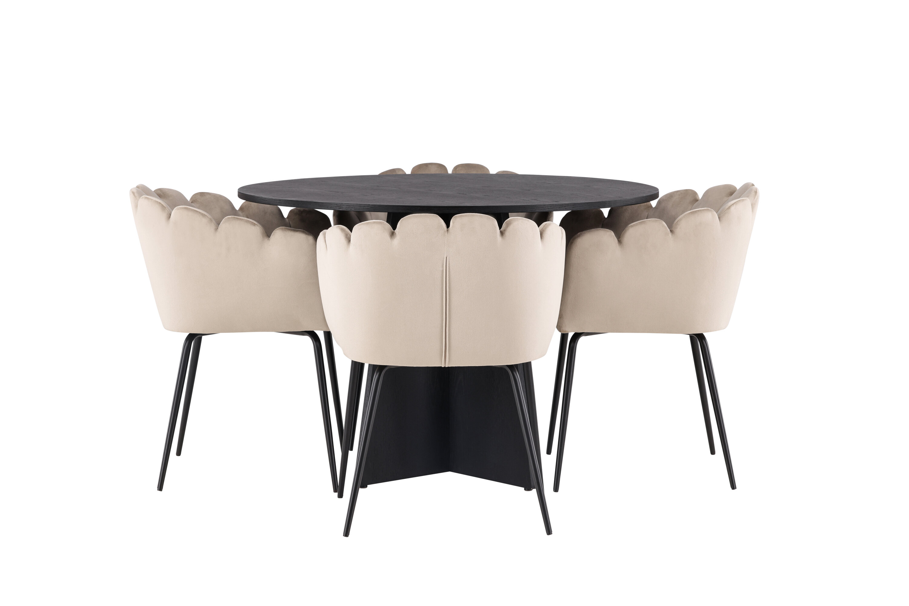 deLOHN Bootcut Round, Limhamn Kör alakú étkezőgarnitúra