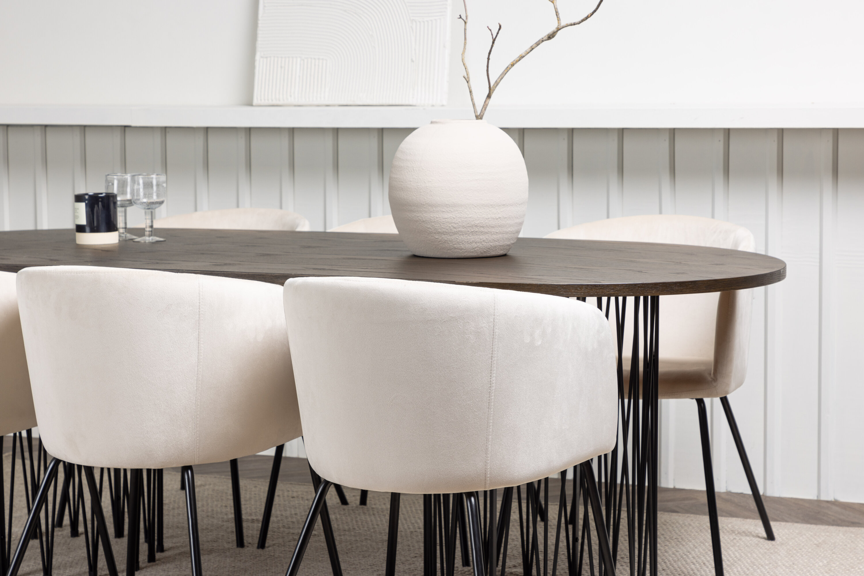 deLOHN Stone oval, Berit Téglalap alakú étkezőgarnitúra