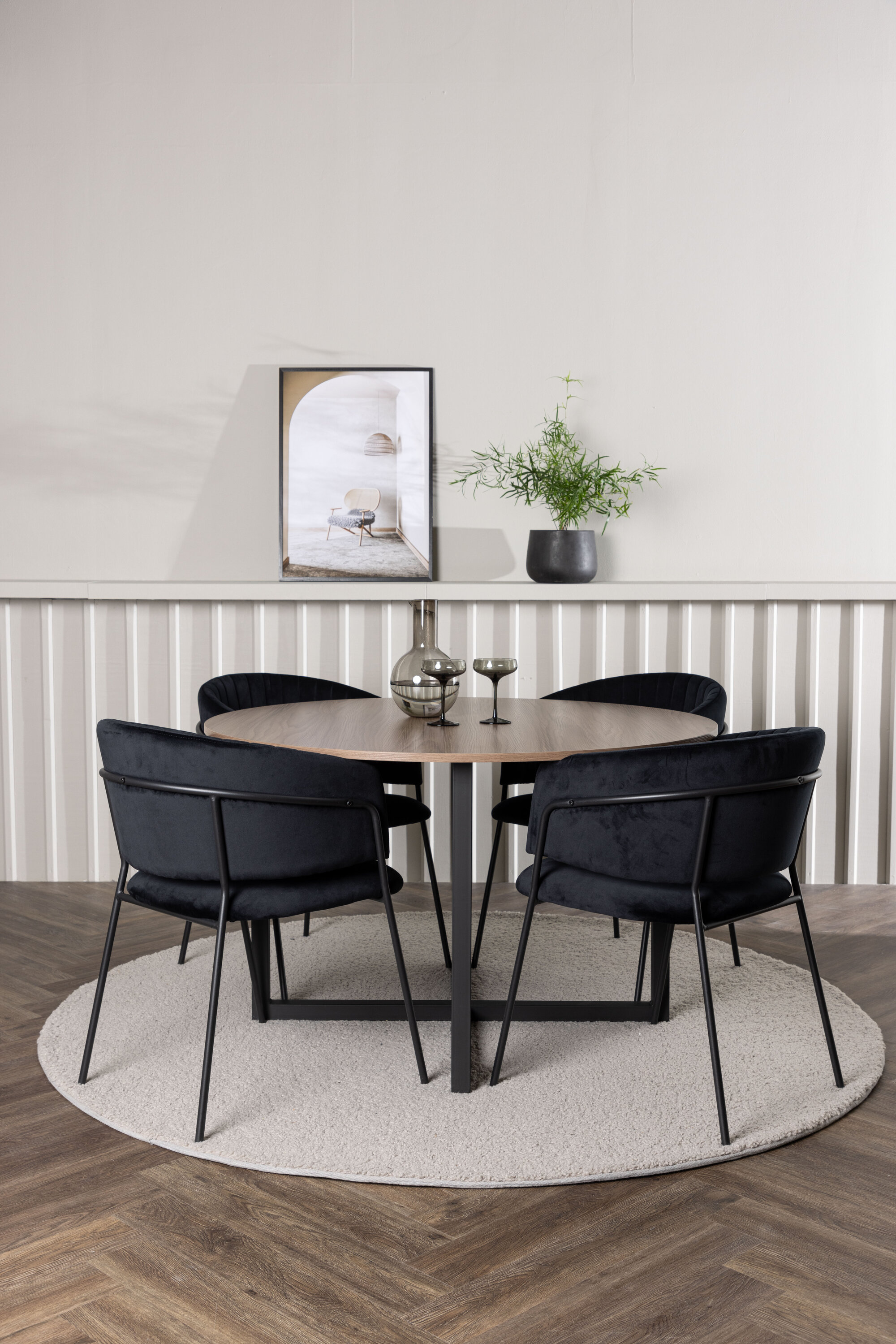 deLOHN Selma Kör alakú étkezőgarnitúra deLOHN Selma Kör alakú étkezőgarnitúra