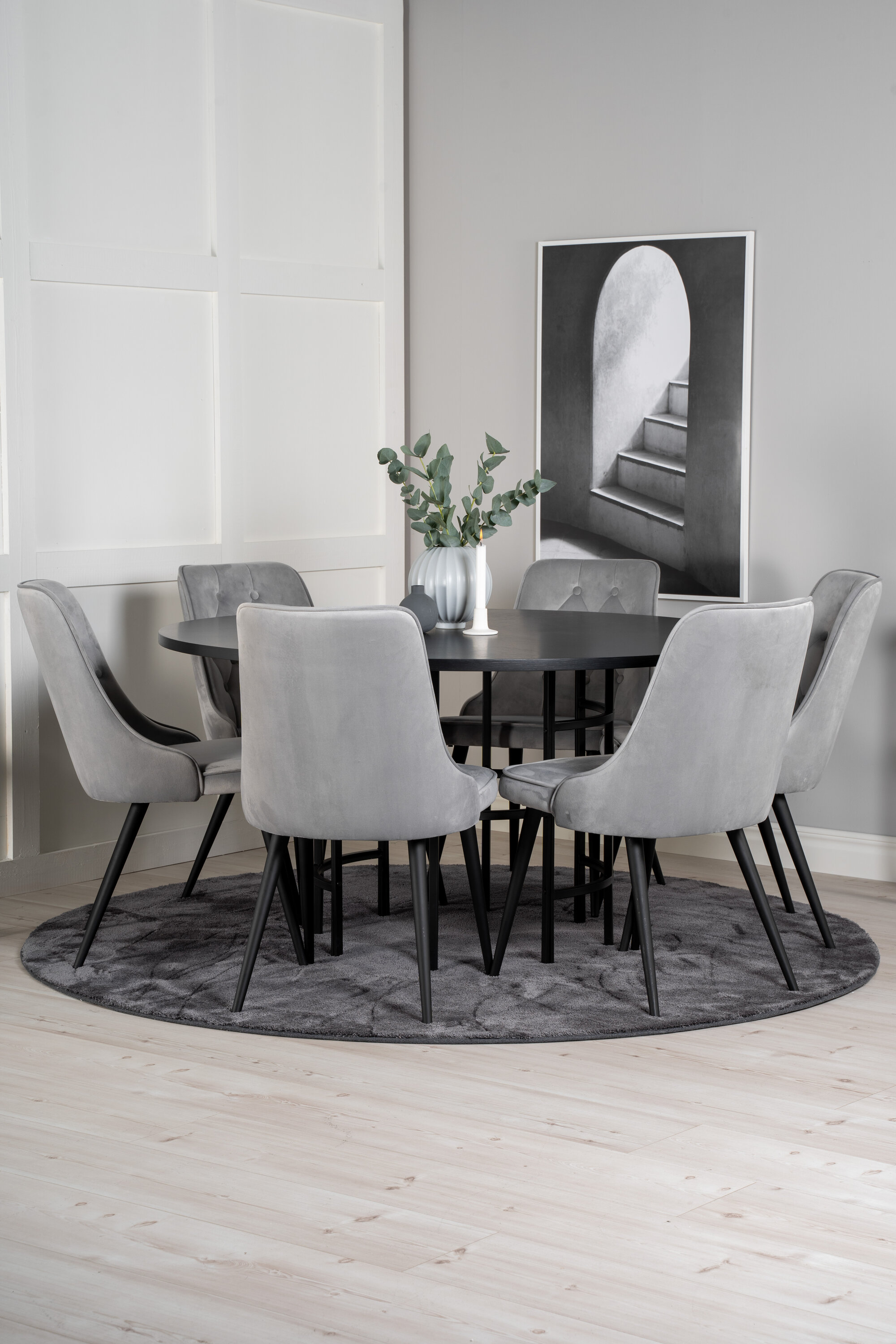 deLOHN Copenhagen, Velvet Deluxe Kör alakú étkezőgarnitúra deLOHN Copenhagen, Velvet Deluxe Kör alakú étkezőgarnitúra