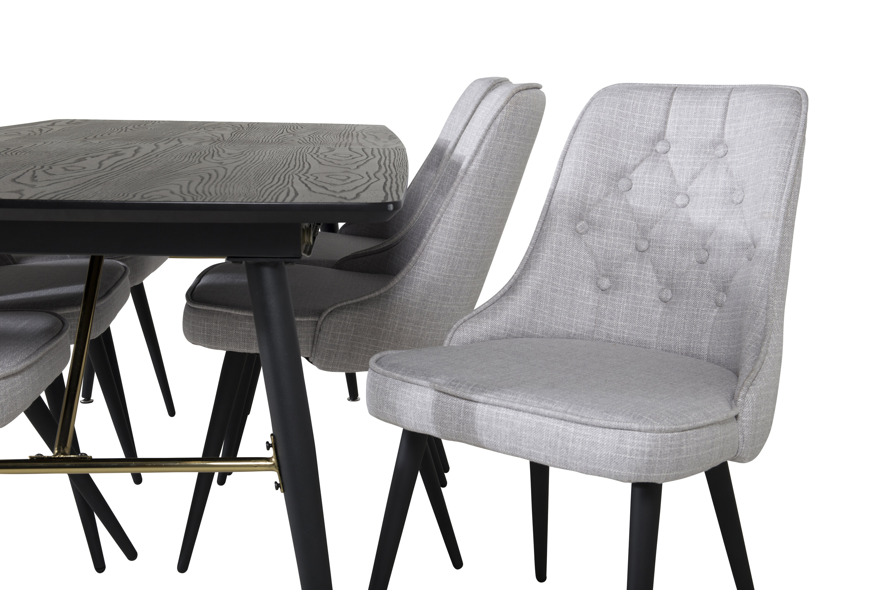 deLOHN Gold, Velvet Deluxe Téglalap alakú étkezőgarnitúra deLOHN Gold, Velvet Deluxe Téglalap alakú étkezőgarnitúra