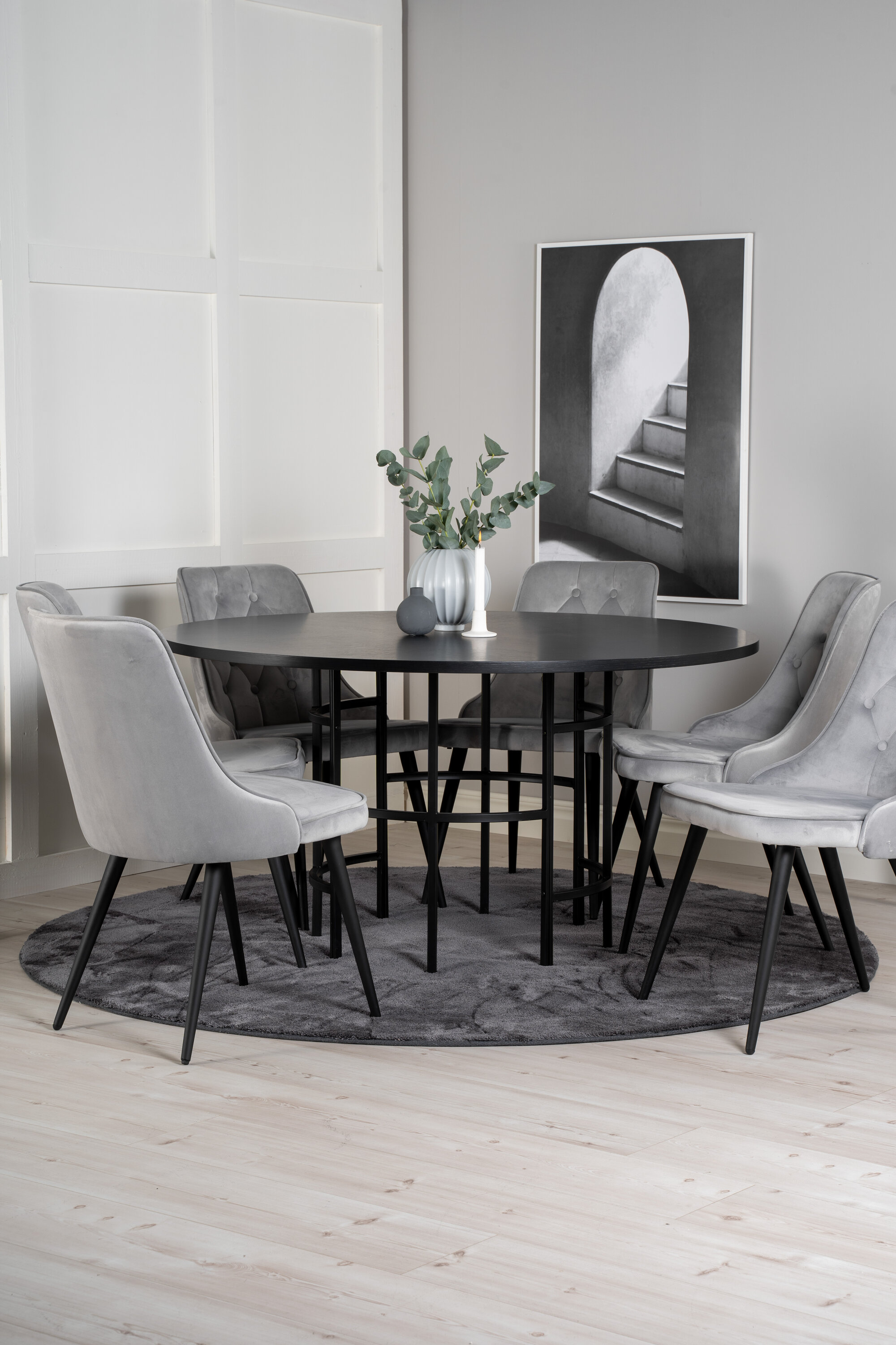 deLOHN Copenhagen, Velvet Deluxe Kör alakú étkezőgarnitúra deLOHN Copenhagen, Velvet Deluxe Kör alakú étkezőgarnitúra