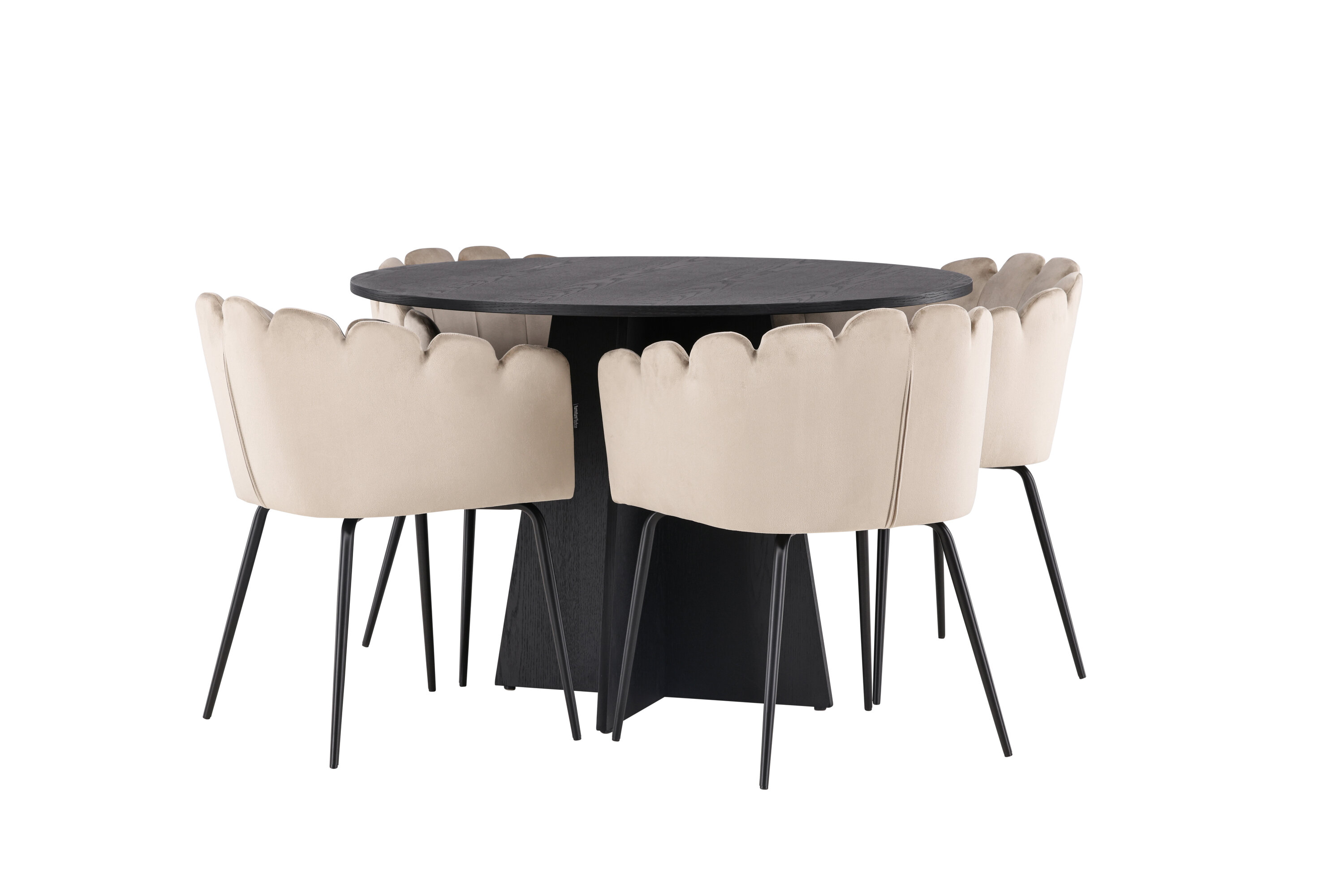 deLOHN Bootcut Round, Limhamn Kör alakú étkezőgarnitúra