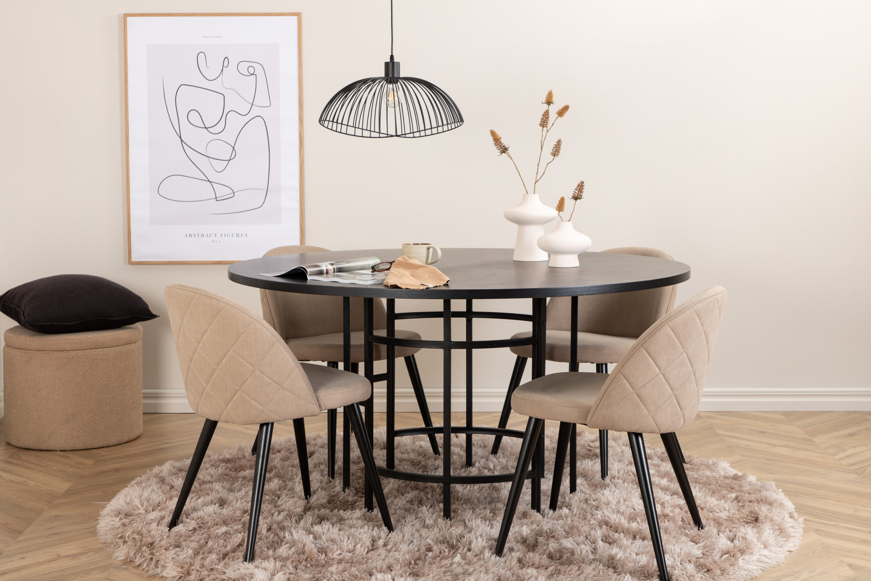 deLOHN Copenhagen, Velvet Kör alakú étkezőgarnitúra deLOHN Copenhagen, Velvet Kör alakú étkezőgarnitúra