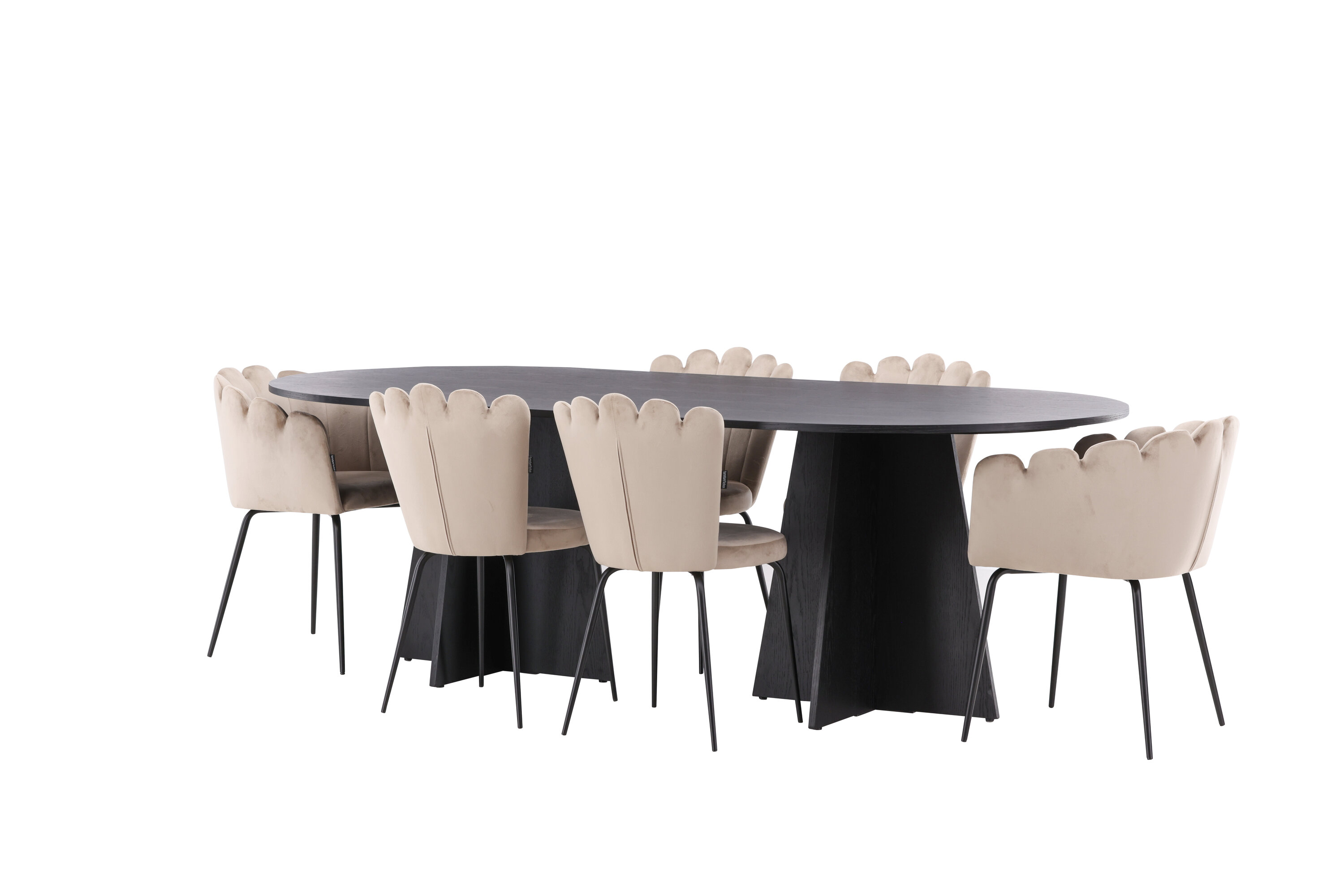 deLOHN Bootcut Oval, Limhamn Ovális étkezőgarnitúra