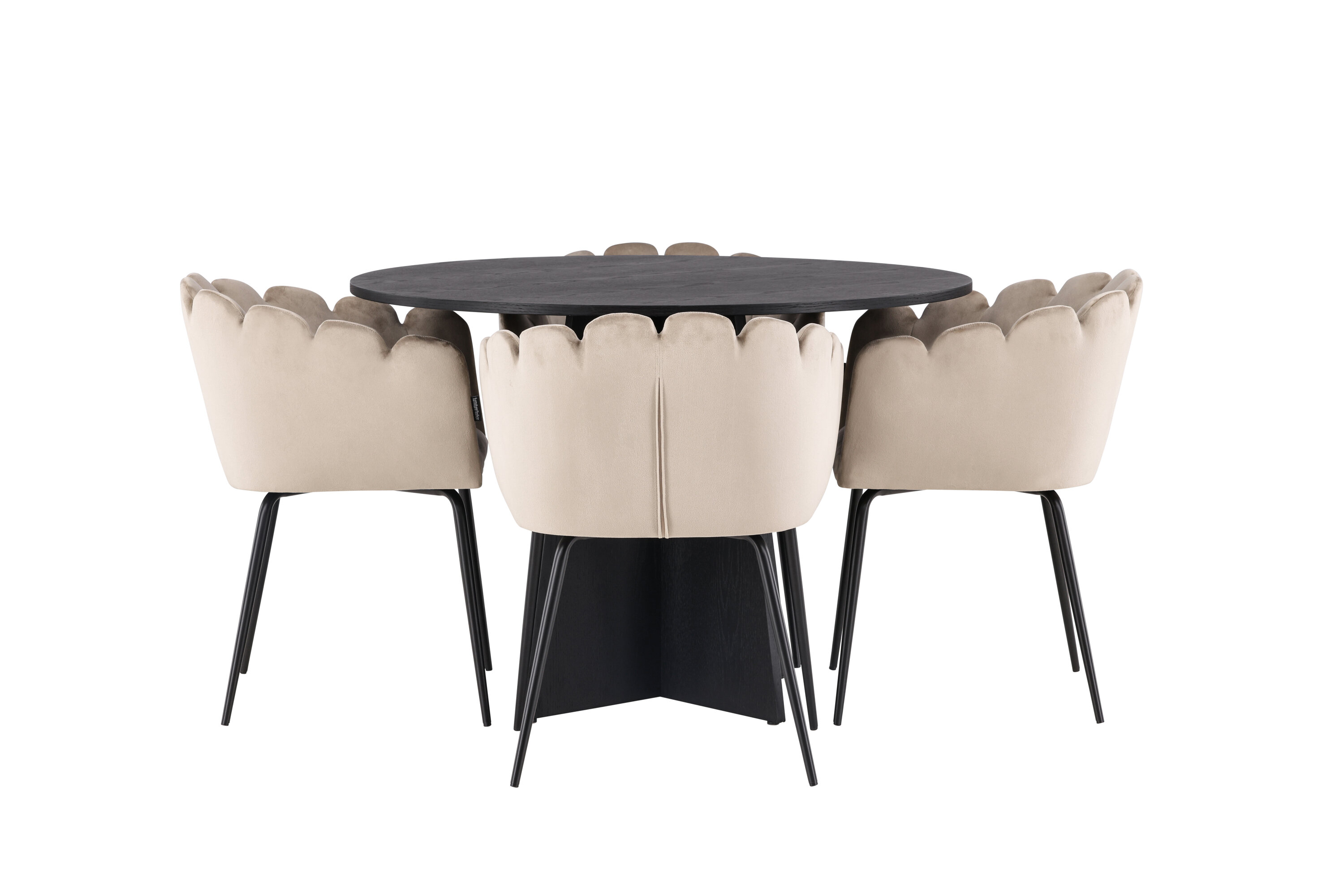 deLOHN Bootcut Round, Limhamn Kör alakú étkezőgarnitúra