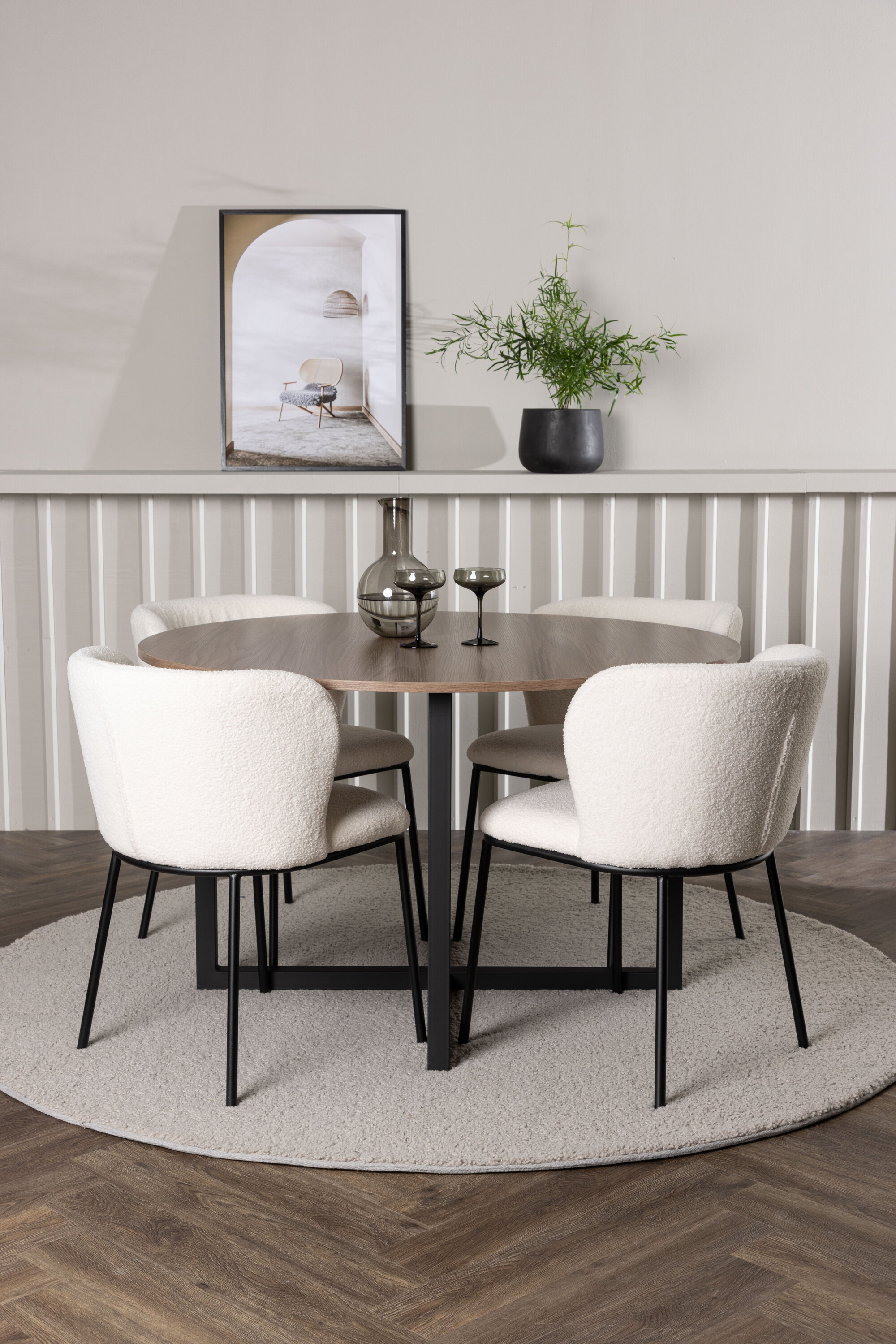 deLOHN Edina Kör alakú étkezőgarnitúra