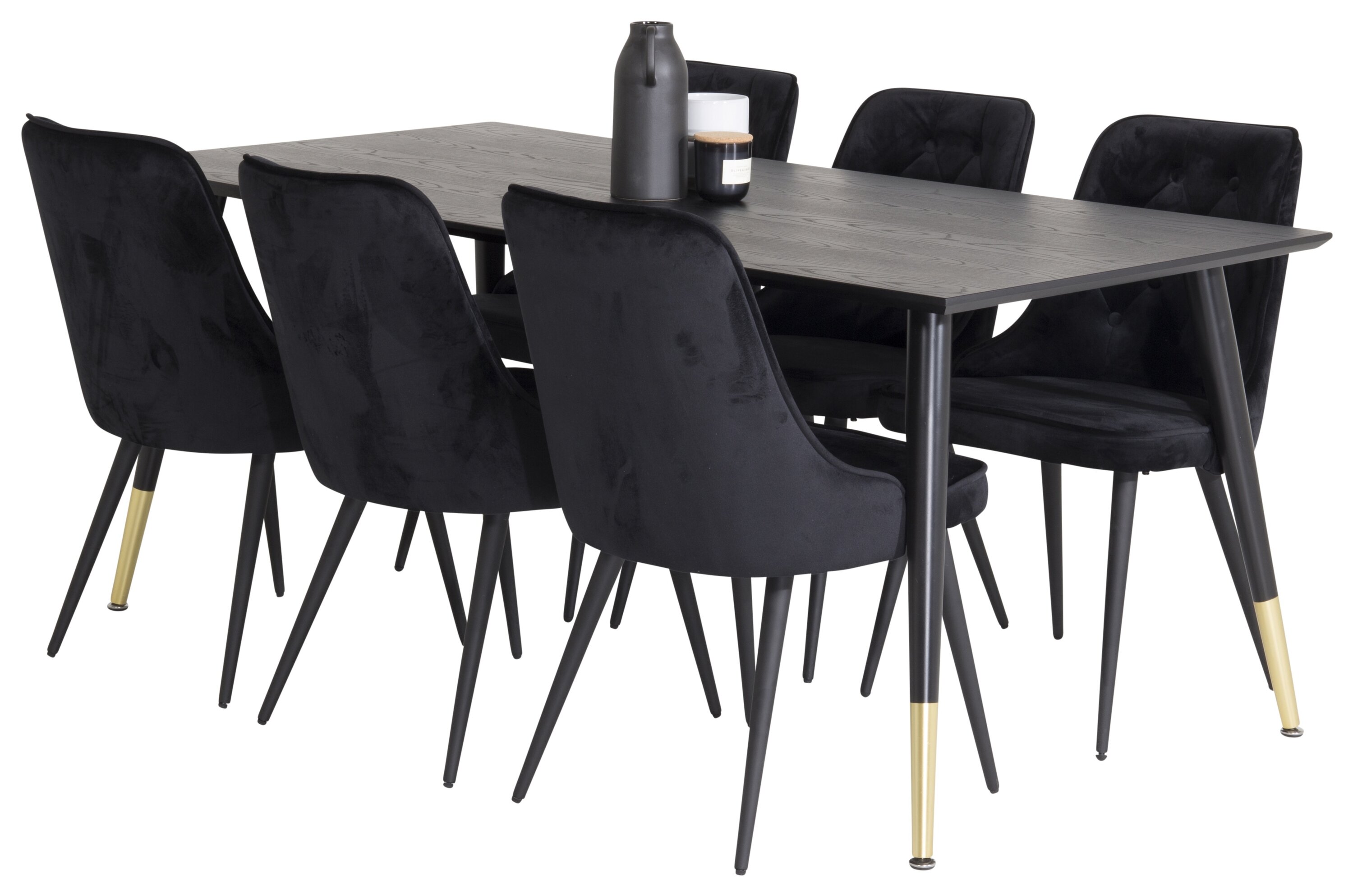 deLOHN Dipp, Velvet Deluxe Téglalap alakú étkezőgarnitúra deLOHN Dipp, Velvet Deluxe Téglalap alakú étkezőgarnitúra