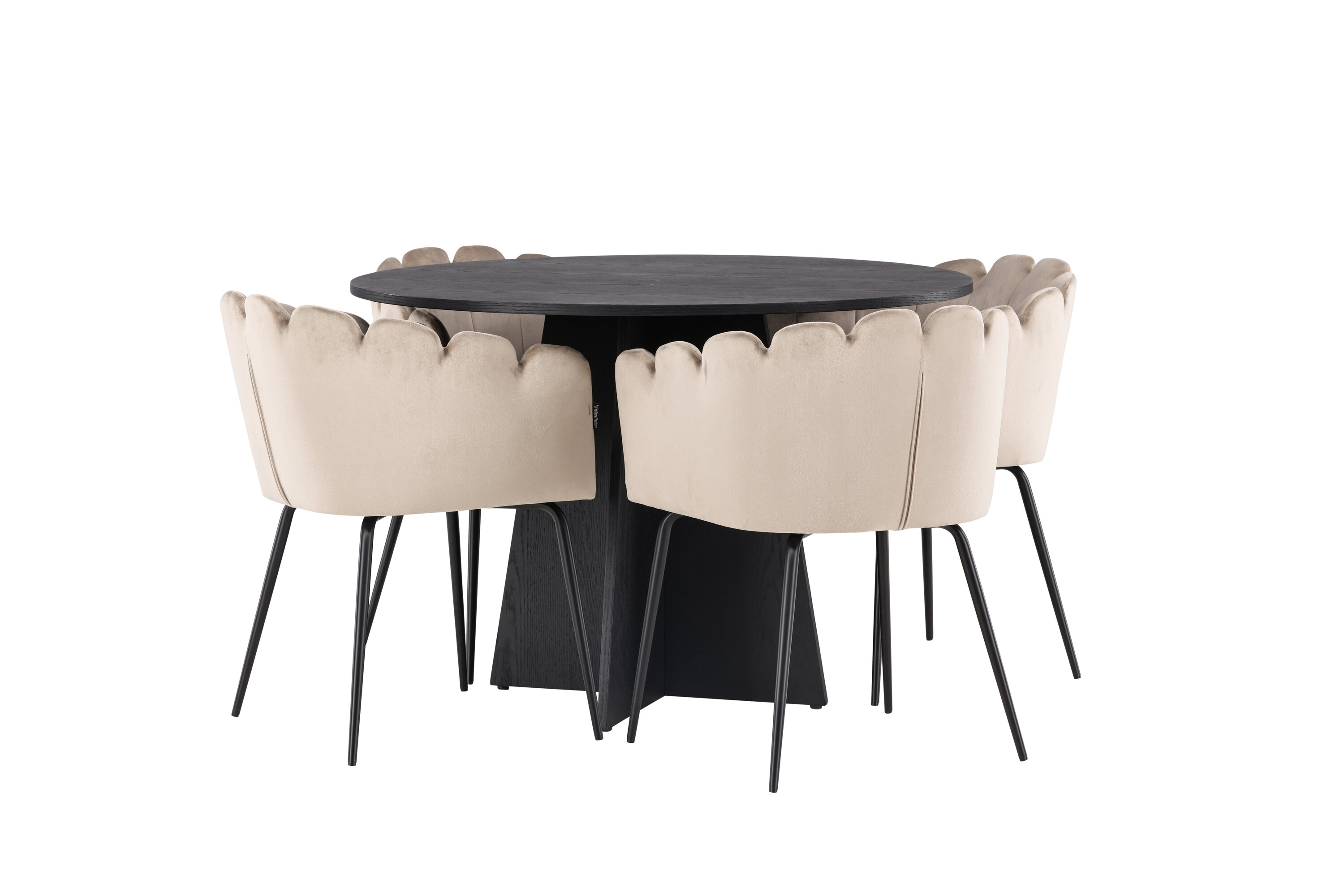 deLOHN Bootcut Round, Limhamn Kör alakú étkezőgarnitúra