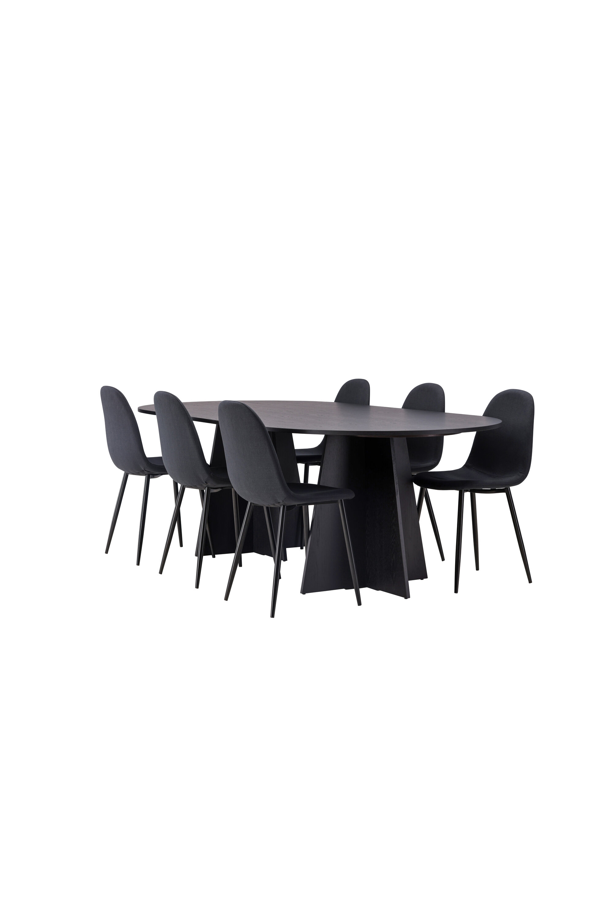 deLOHN Bootcut Oval, Polar Téglalap alakú étkezőgarnitúra