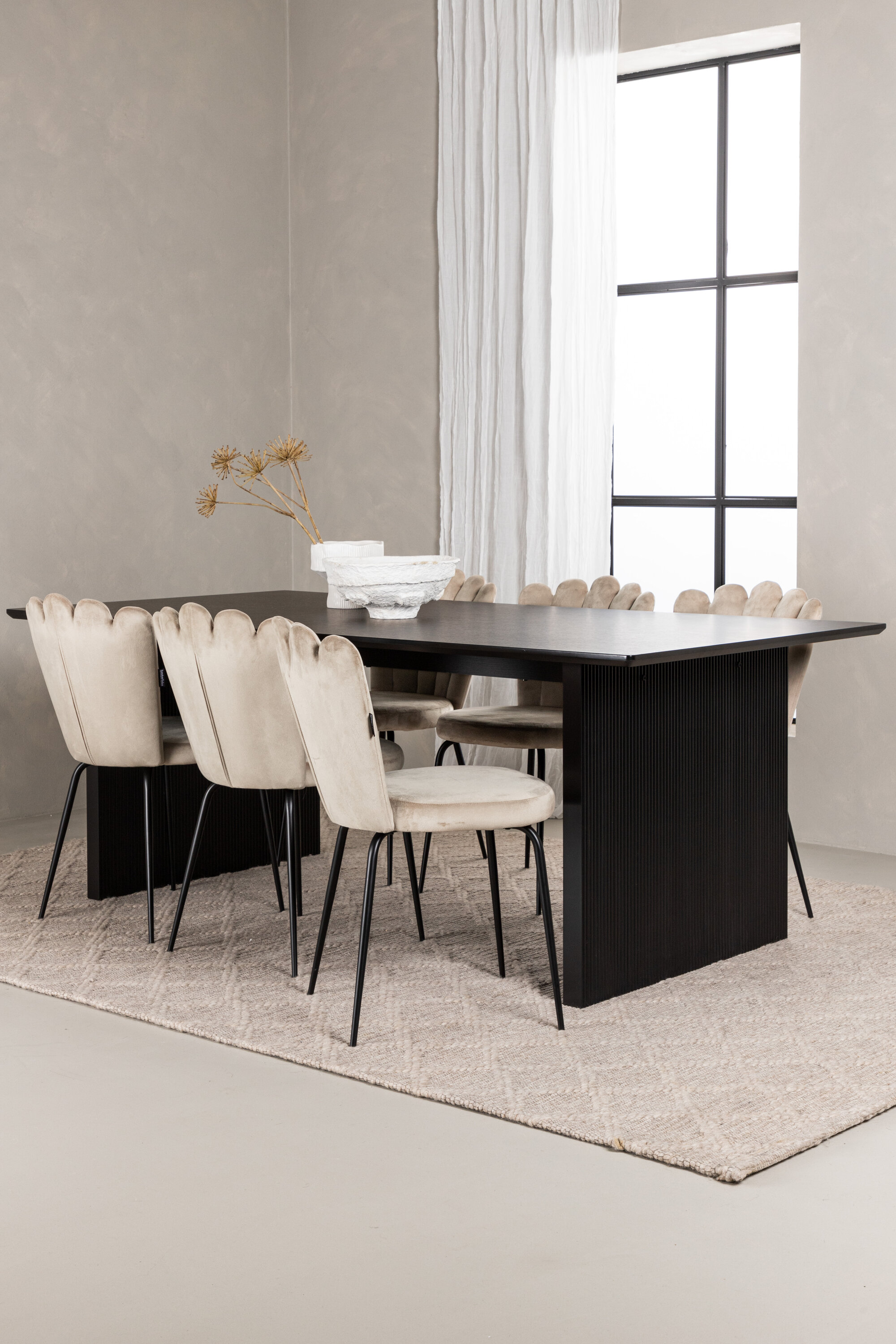 deLOHN Vail, Limhamn Téglalap alakú étkezőgarnitúra