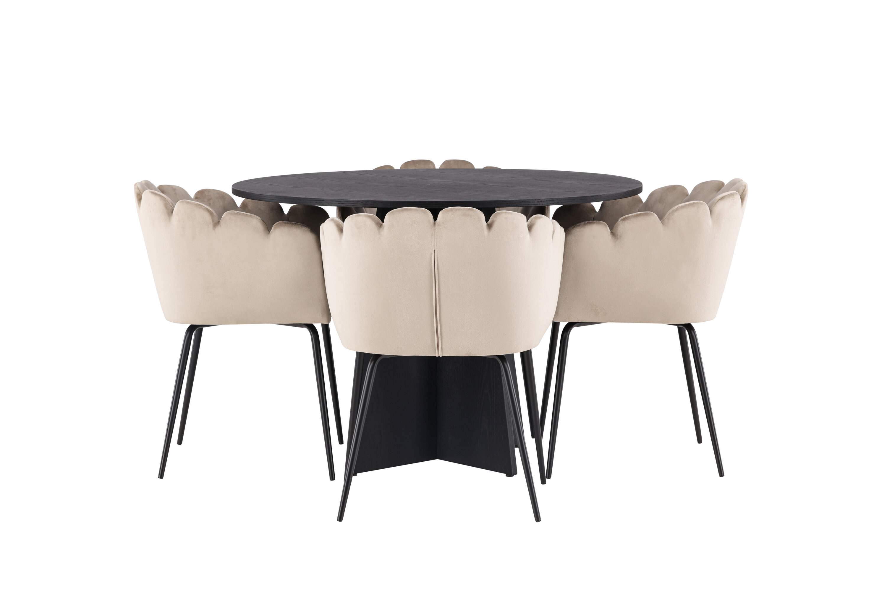 deLOHN Bootcut Round, Limhamn Kör alakú étkezőgarnitúra