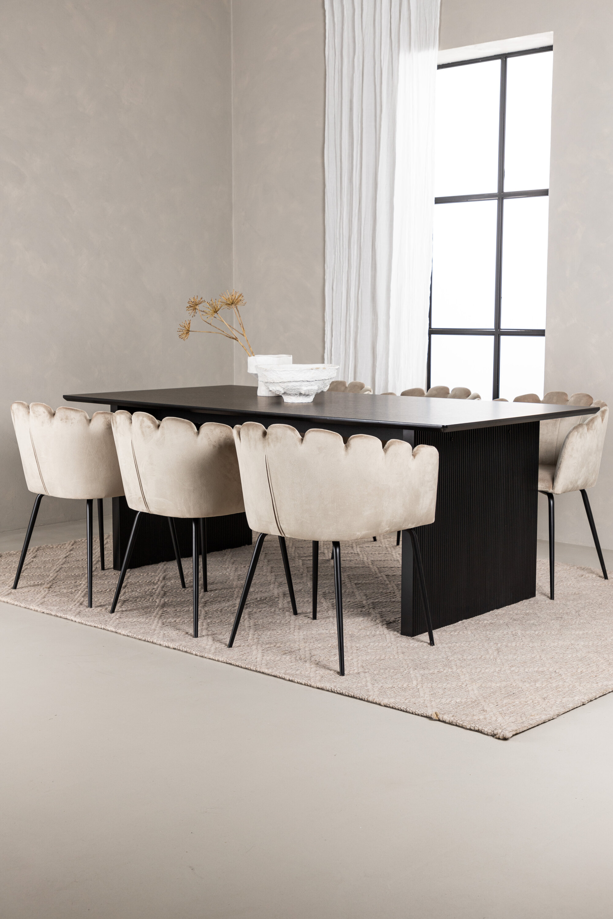 deLOHN Vail, Limhamn Téglalap alakú étkezőgarnitúra