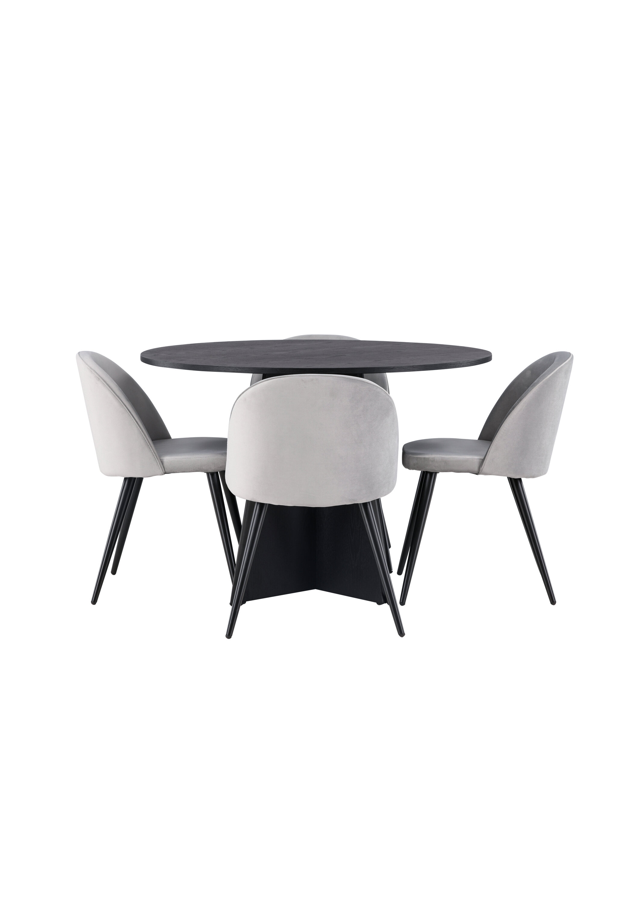 deLOHN Bootcut Round, Velvet Kör alakú étkezőgarnitúra