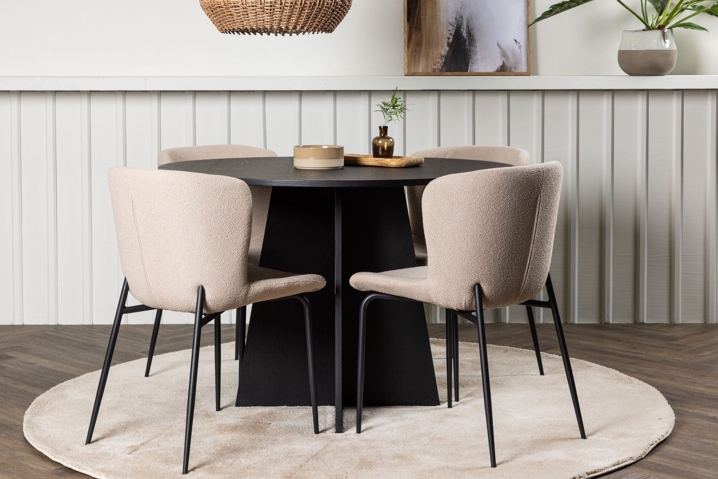 deLOHN Bootcut Round, Modesto Kör alakú étkezőgarnitúra