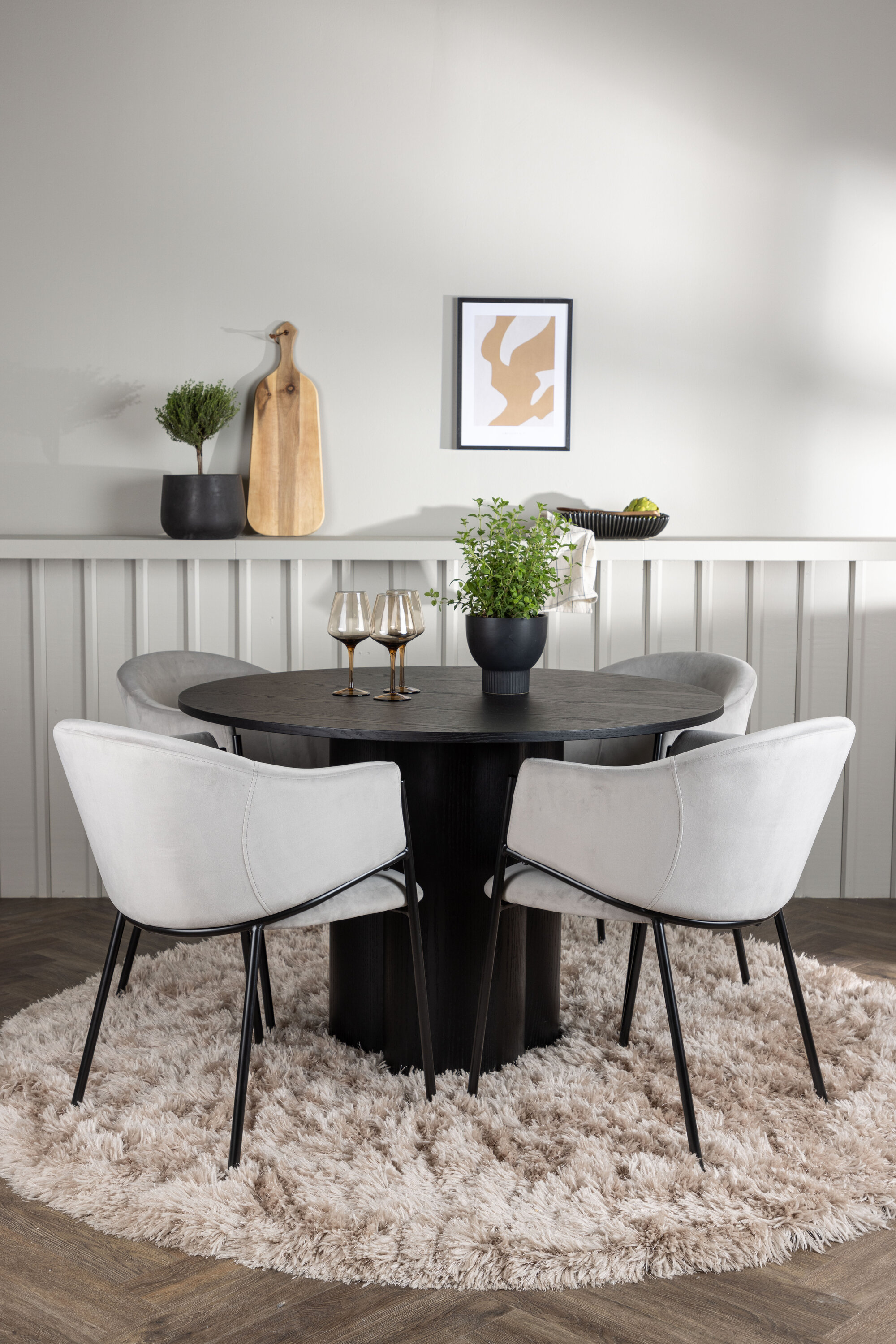 deLOHN Evelina Kör alakú étkezőgarnitúra