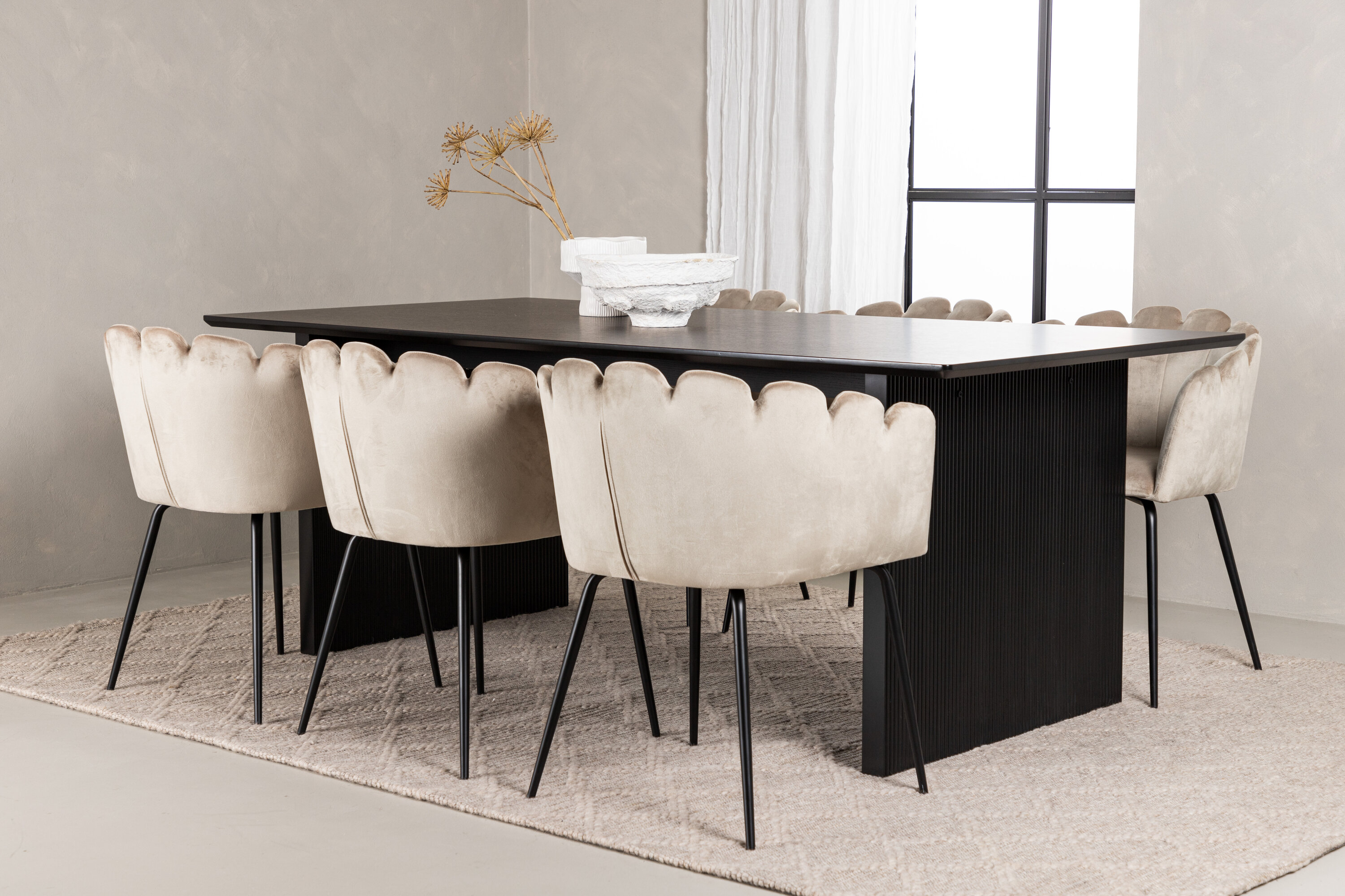 deLOHN Vail, Limhamn Téglalap alakú étkezőgarnitúra