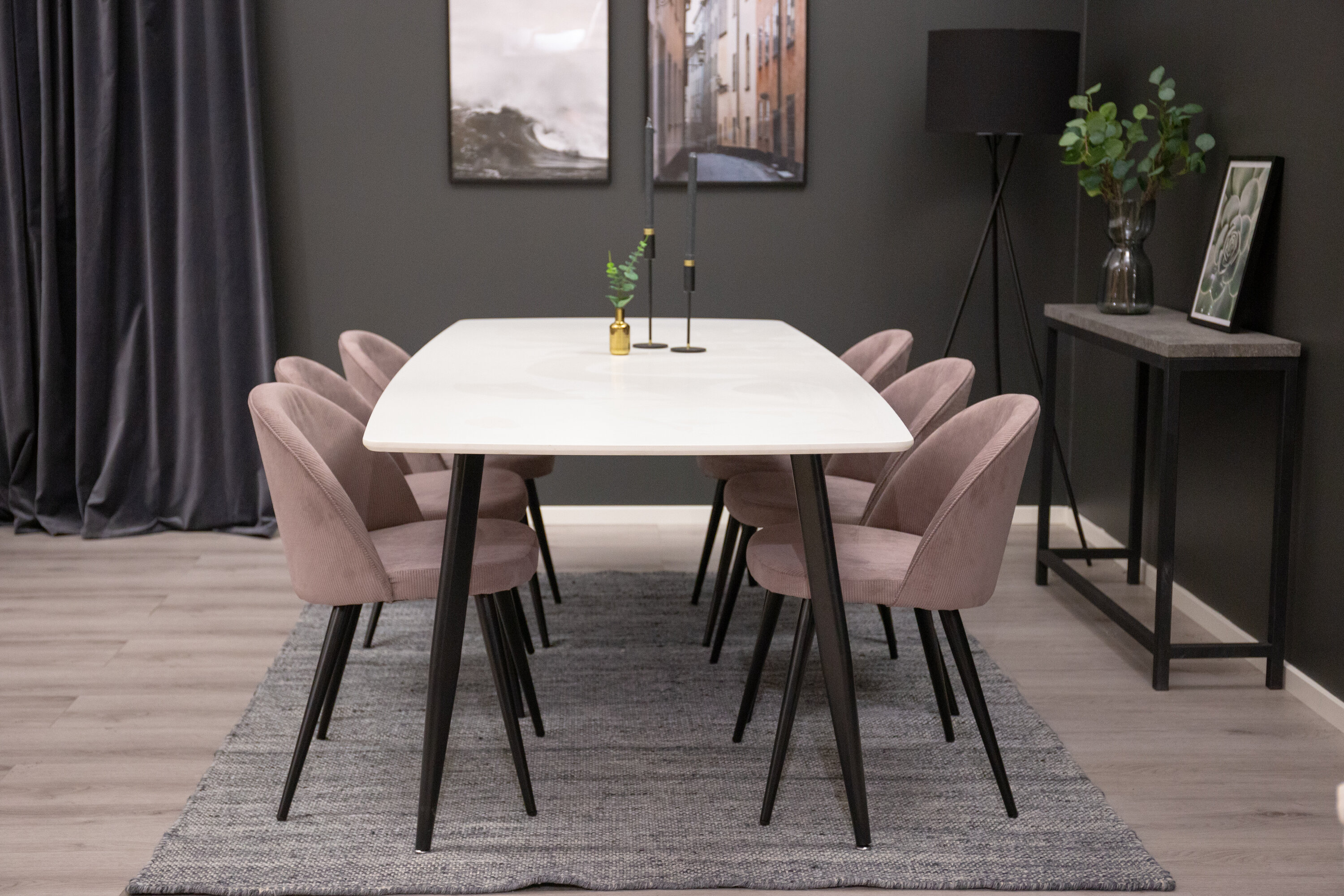 deLOHN Velvet, Polar Téglalap alakú étkezőgarnitúra deLOHN Velvet, Polar Téglalap alakú étkezőgarnitúra