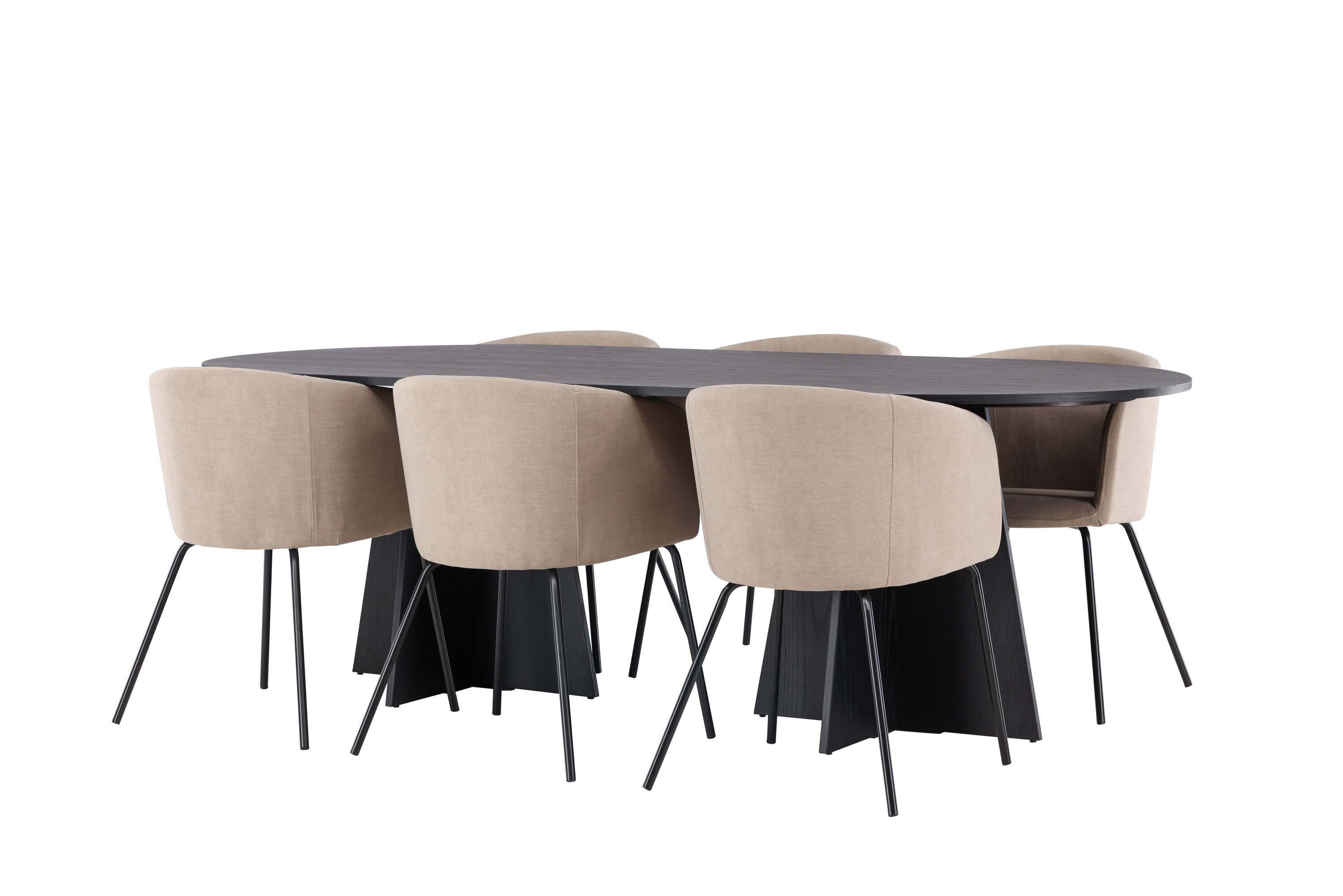 deLOHN Bootcut Oval, Berit Téglalap alakú étkezőgarnitúra