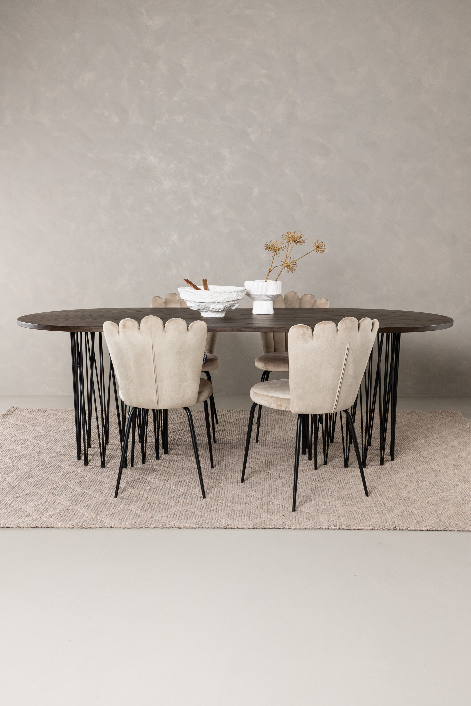 deLOHN Stone oval, Limhamn Ovális étkezőgarnitúra