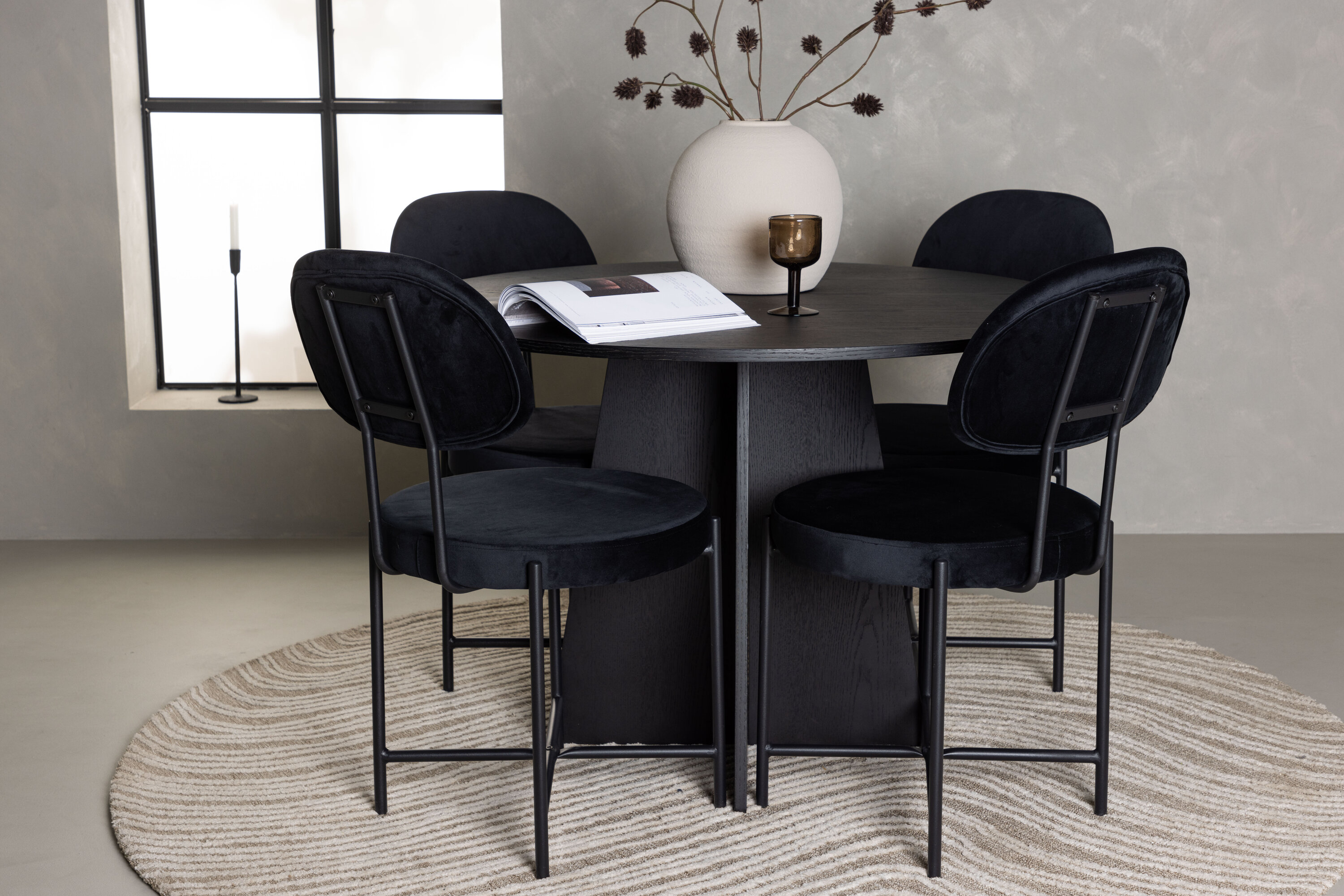 deLOHN Stella Kör alakú étkezőgarnitúra