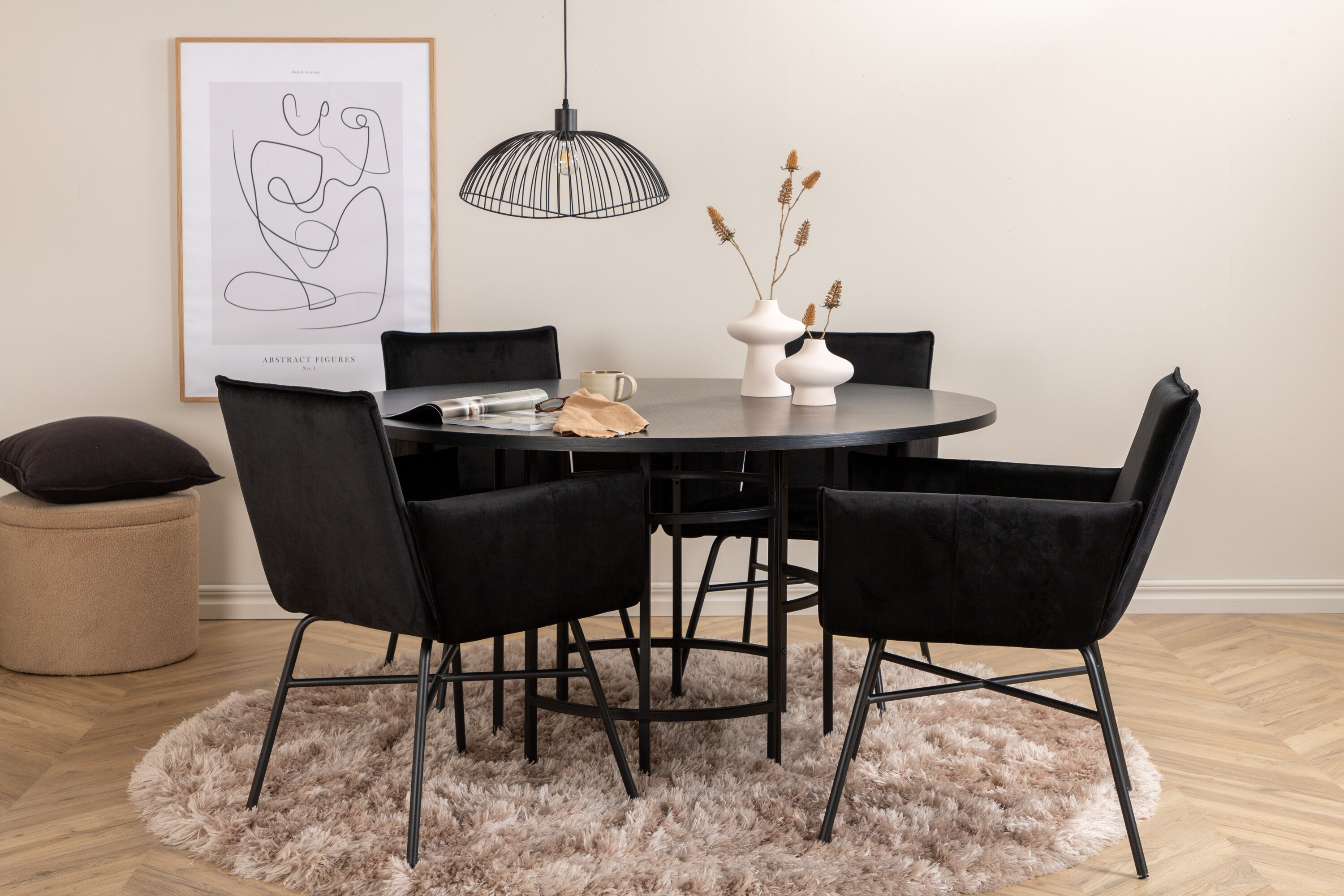 deLOHN Copenhagen, Petra Kör alakú étkezőgarnitúra deLOHN Copenhagen, Petra Kör alakú étkezőgarnitúra