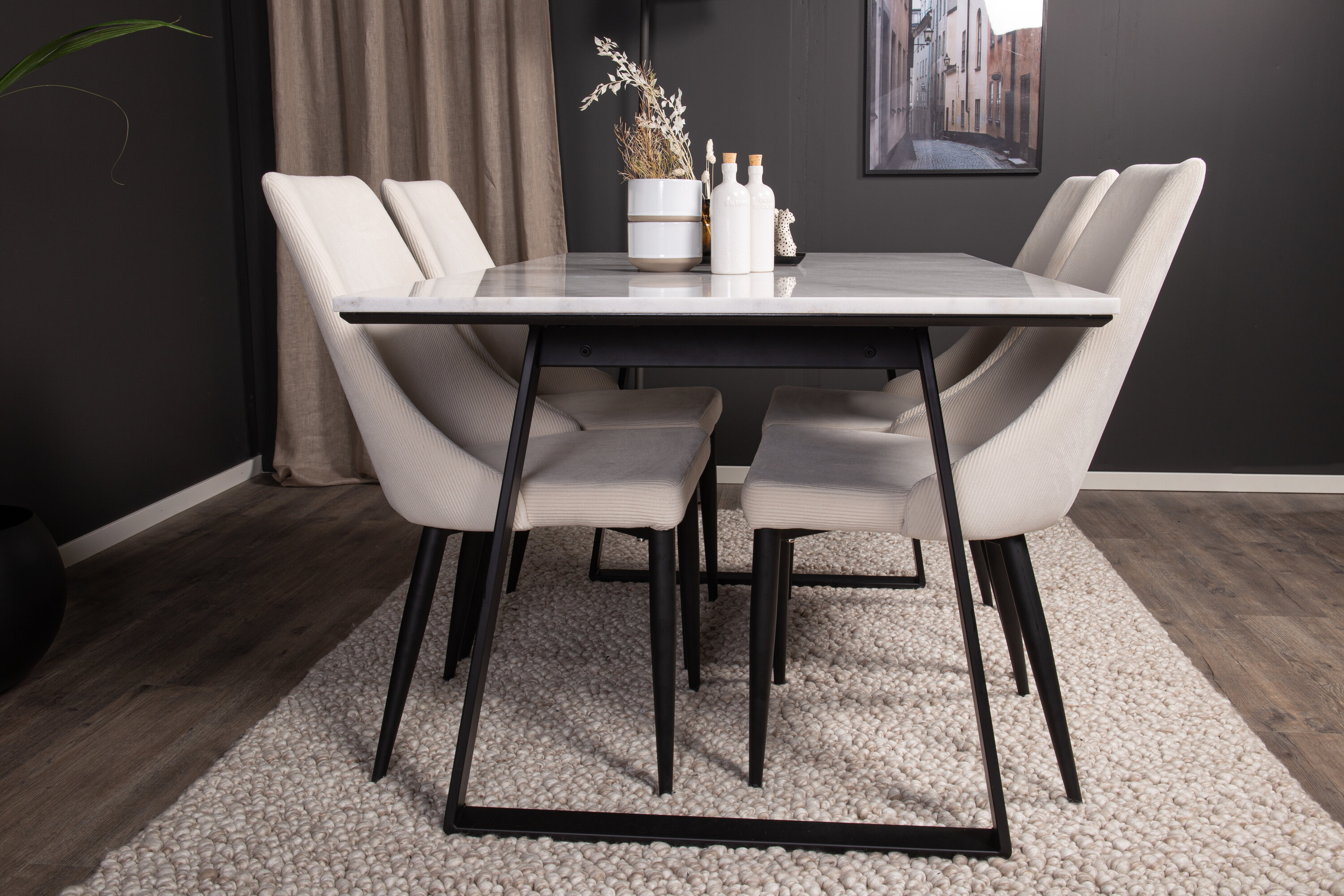 deLOHN Leone, Estelle Téglalap alakú étkezőgarnitúra