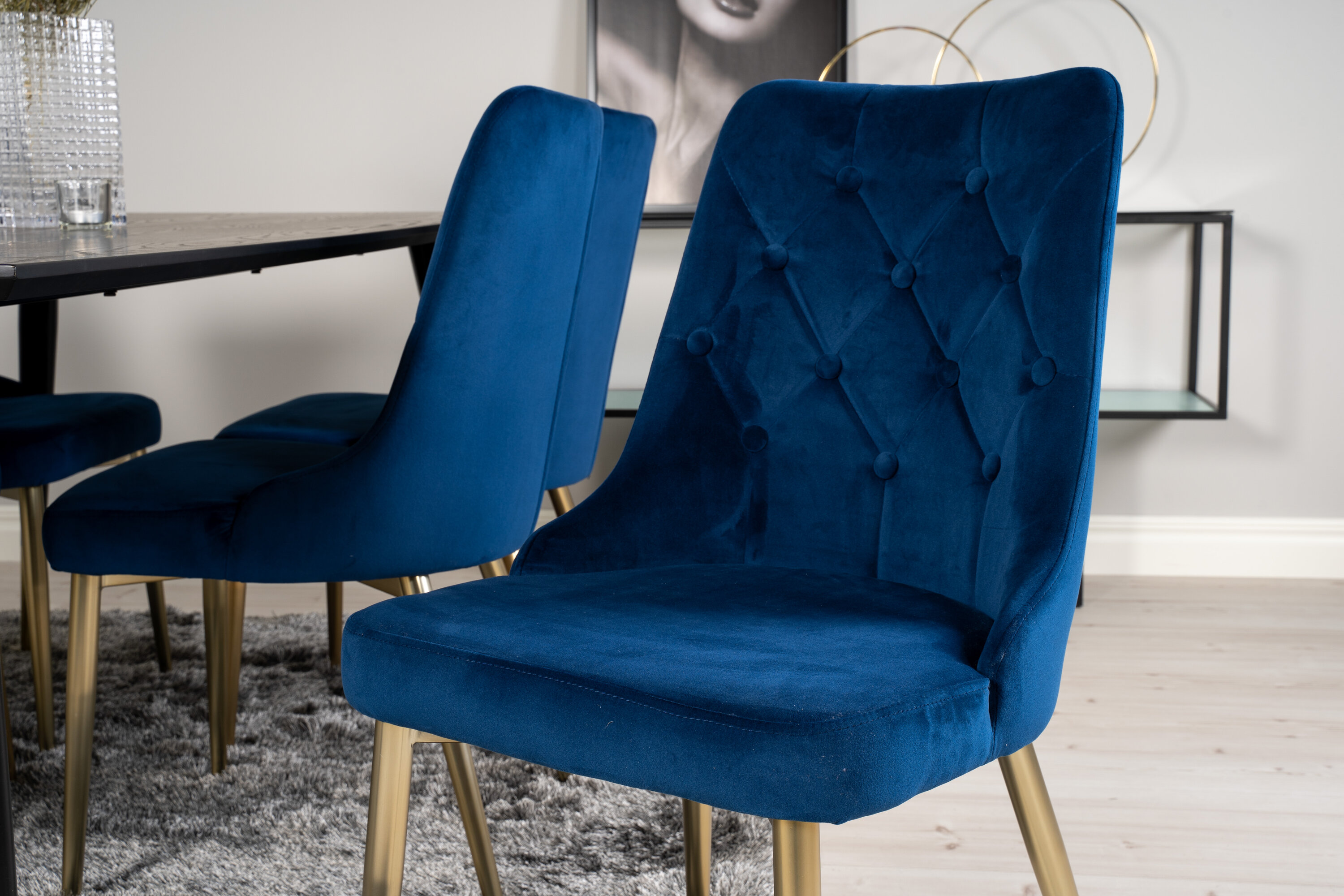 deLOHN Dipp, Velvet Deluxe Téglalap alakú étkezőgarnitúra deLOHN Dipp, Velvet Deluxe Téglalap alakú étkezőgarnitúra