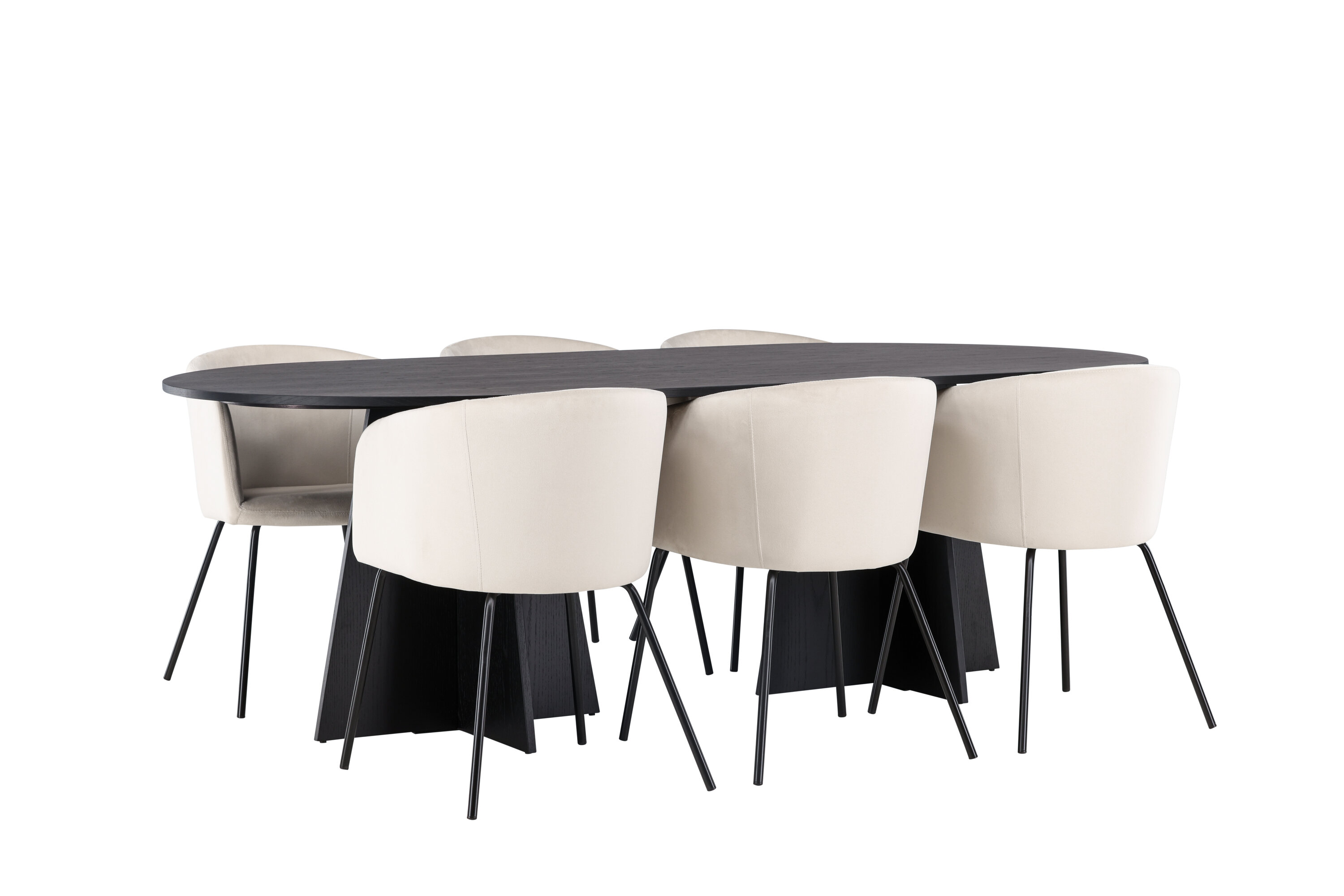 deLOHN Bootcut Oval, Berit Téglalap alakú étkezőgarnitúra