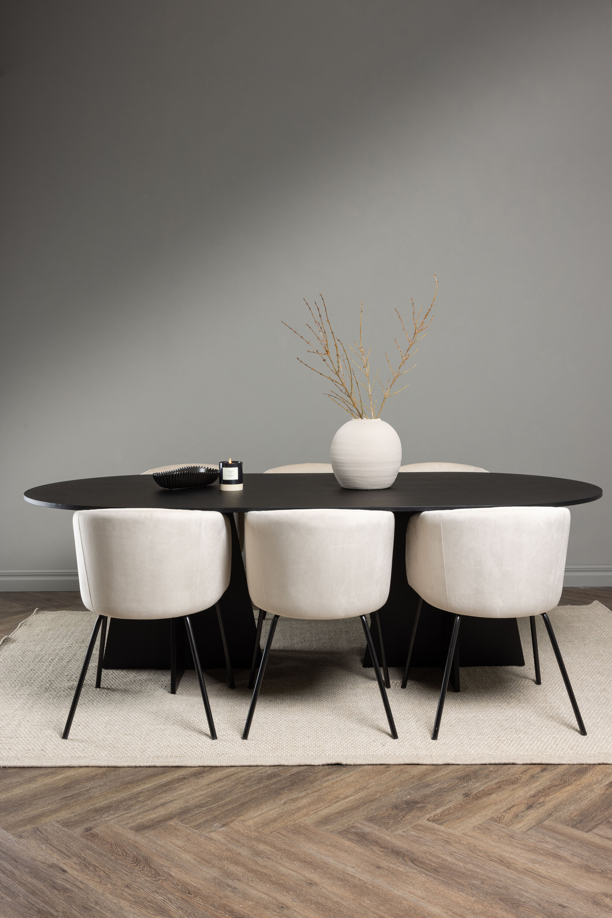 deLOHN Bootcut Oval, Berit Téglalap alakú étkezőgarnitúra