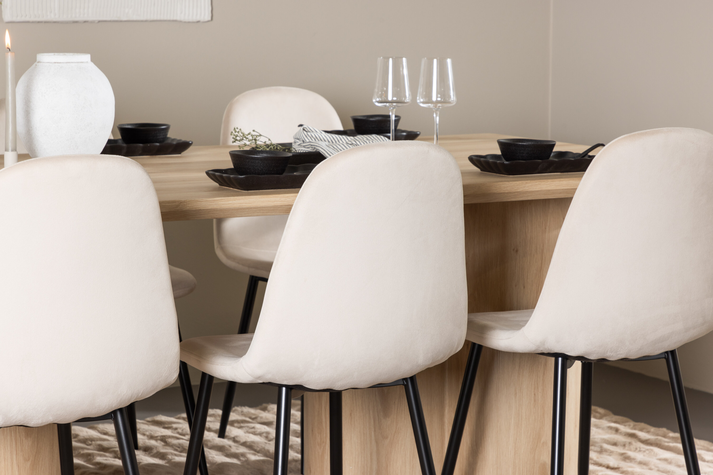 deLOHN Olivia, Polar Téglalap alakú étkezőgarnitúra