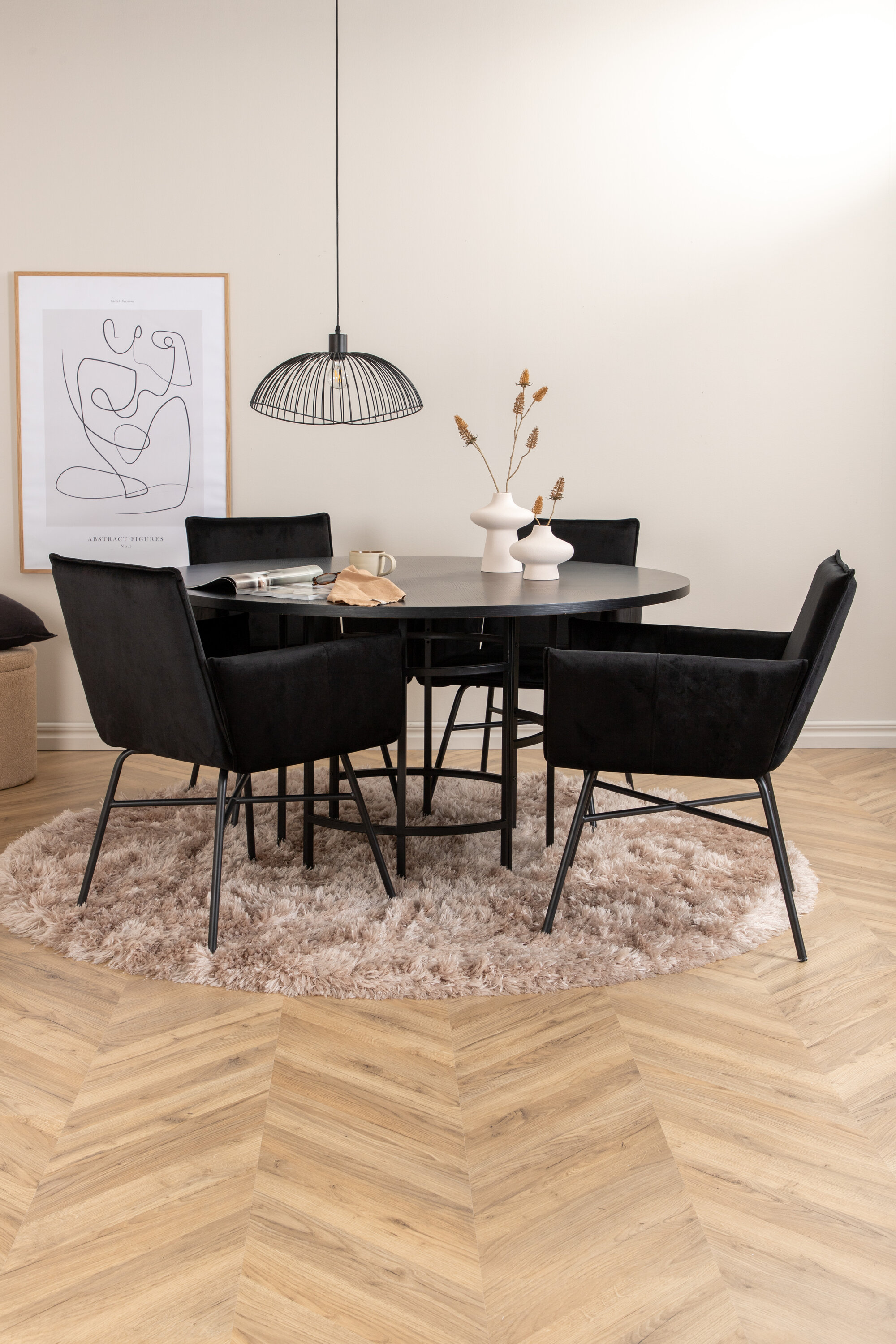 deLOHN Copenhagen, Petra Kör alakú étkezőgarnitúra deLOHN Copenhagen, Petra Kör alakú étkezőgarnitúra