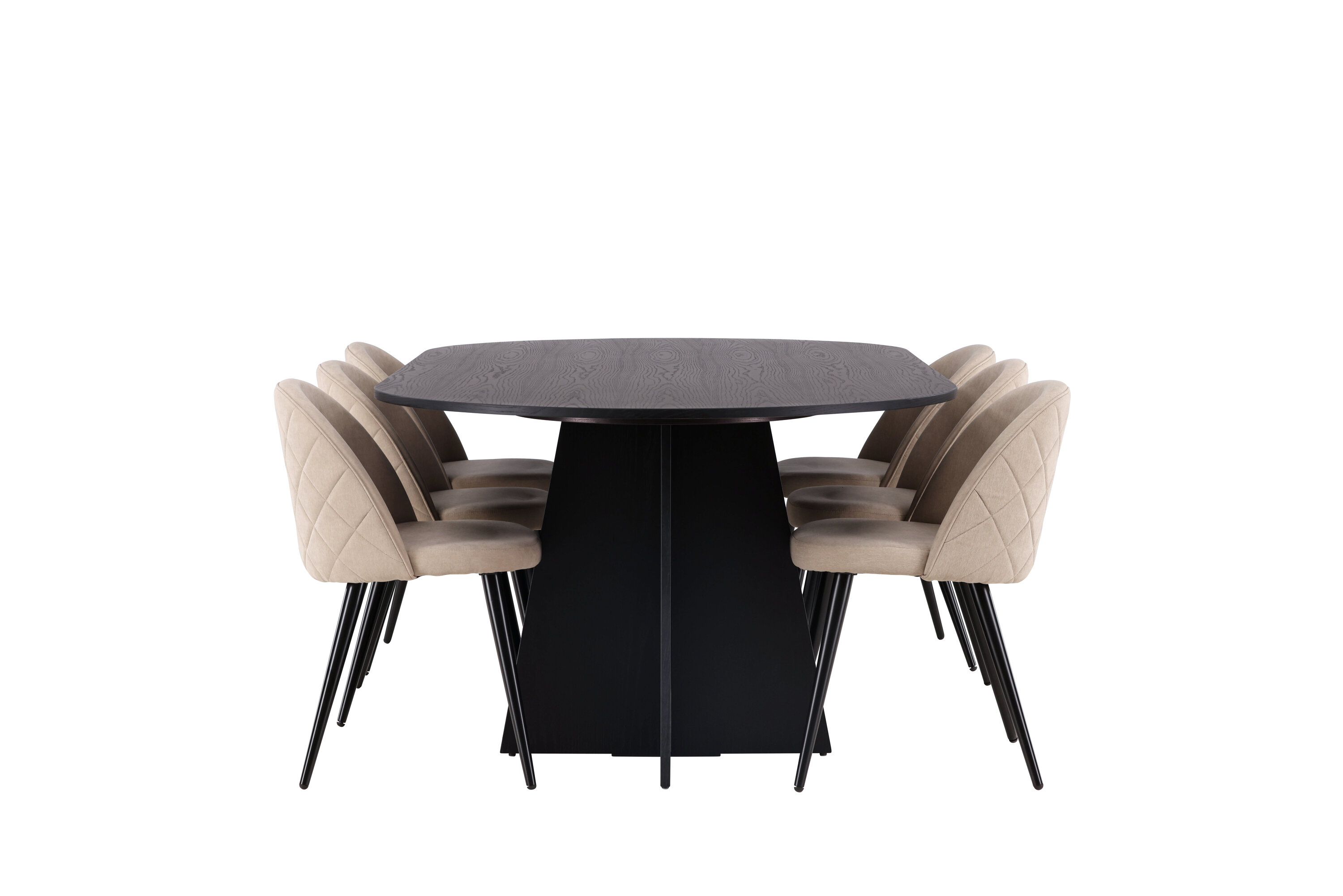 deLOHN Bootcut Oval, Velvet Téglalap alakú étkezőgarnitúra