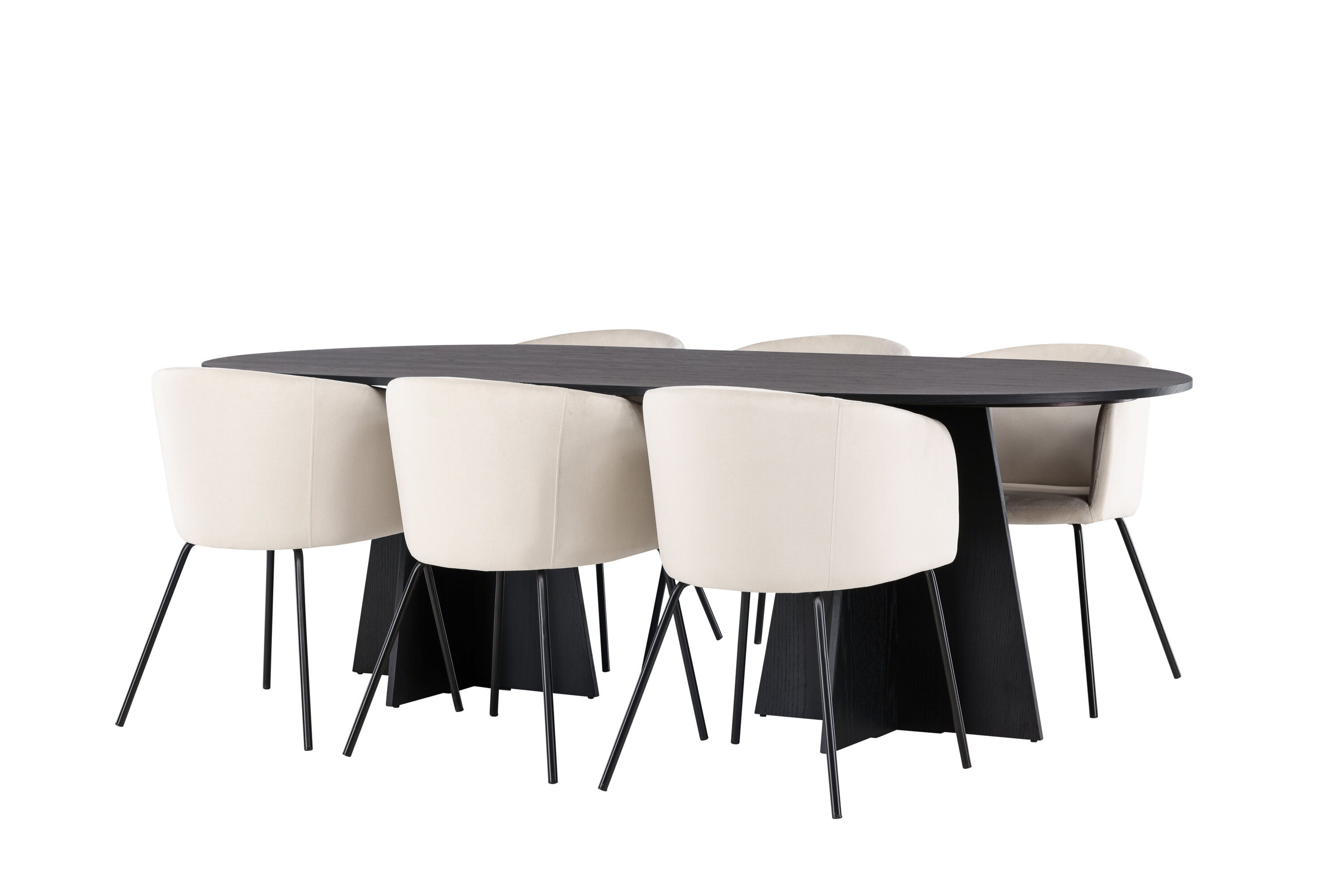 deLOHN Bootcut Oval, Berit Téglalap alakú étkezőgarnitúra