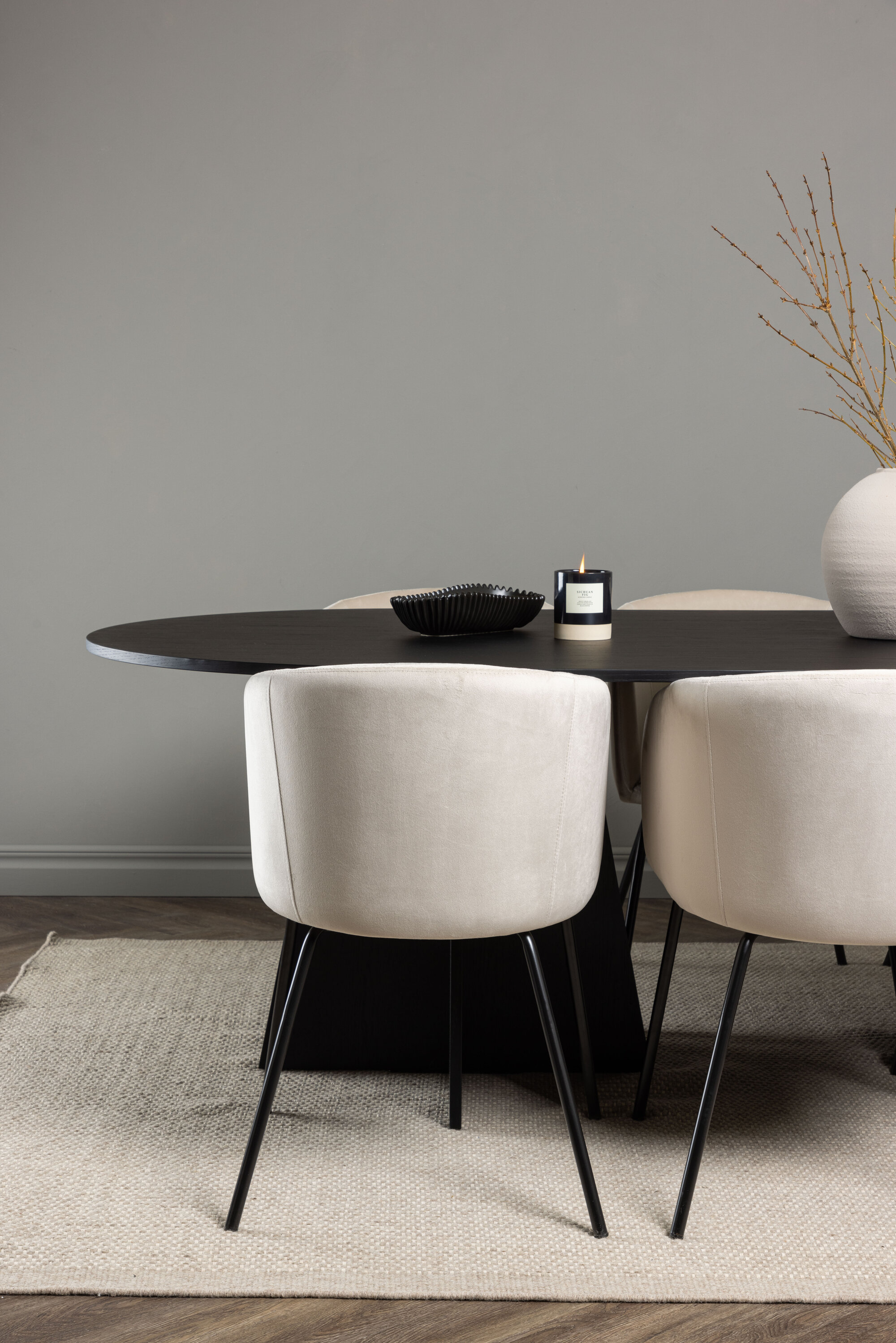 deLOHN Bootcut Oval, Berit Téglalap alakú étkezőgarnitúra