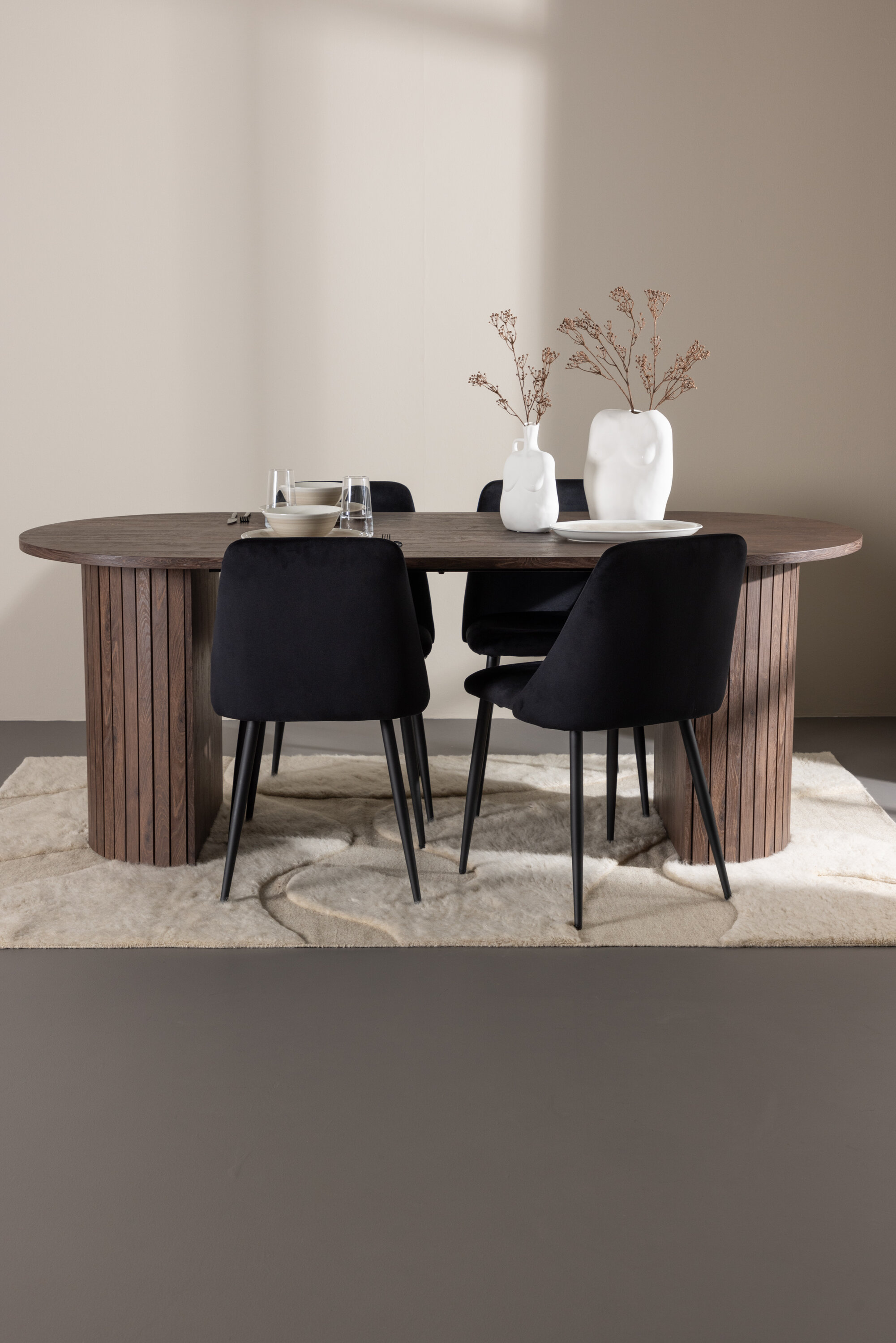 deLOHN Härön, Night Ovális étkezőgarnitúra