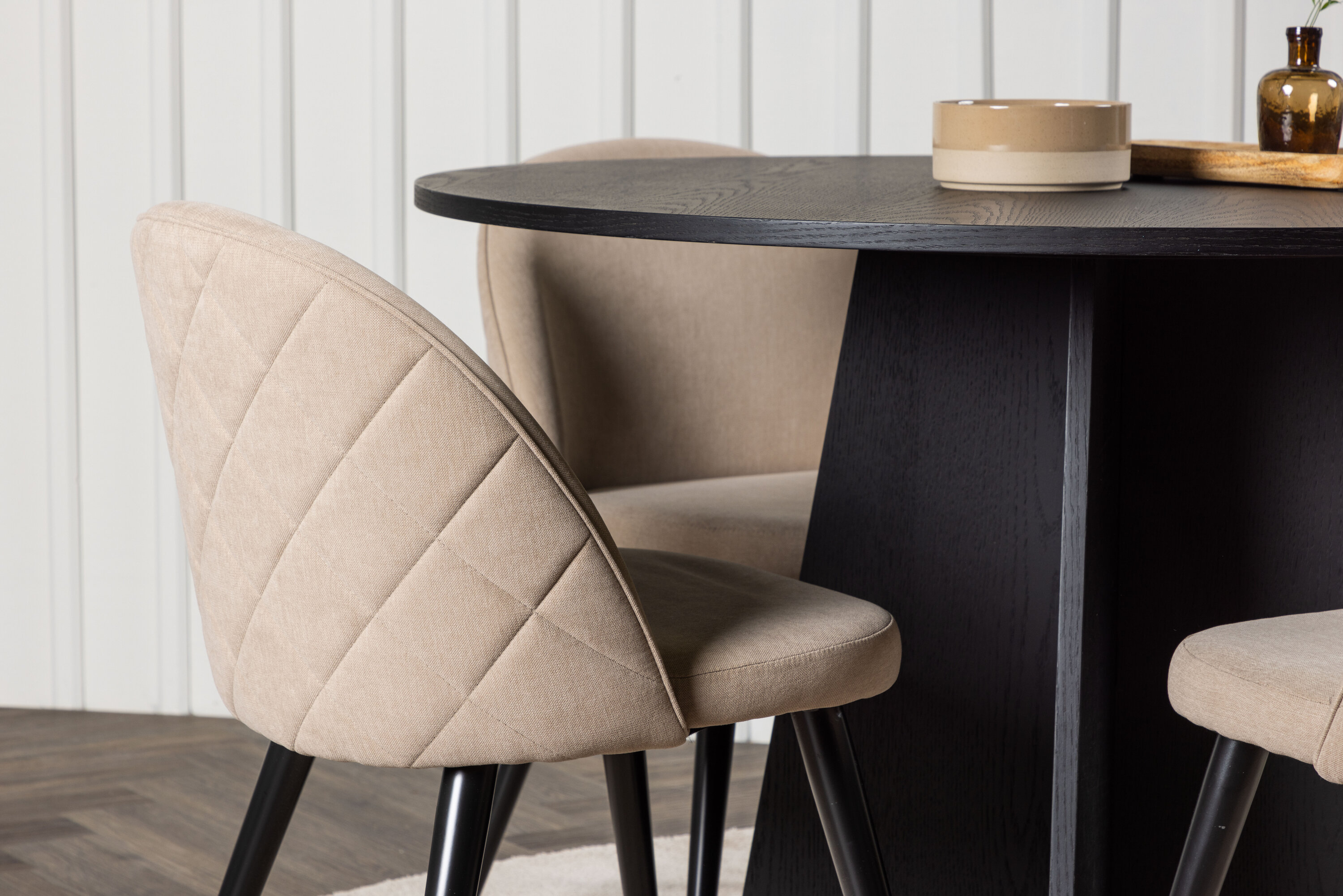 deLOHN Bootcut Round, Velvet Kör alakú étkezőgarnitúra