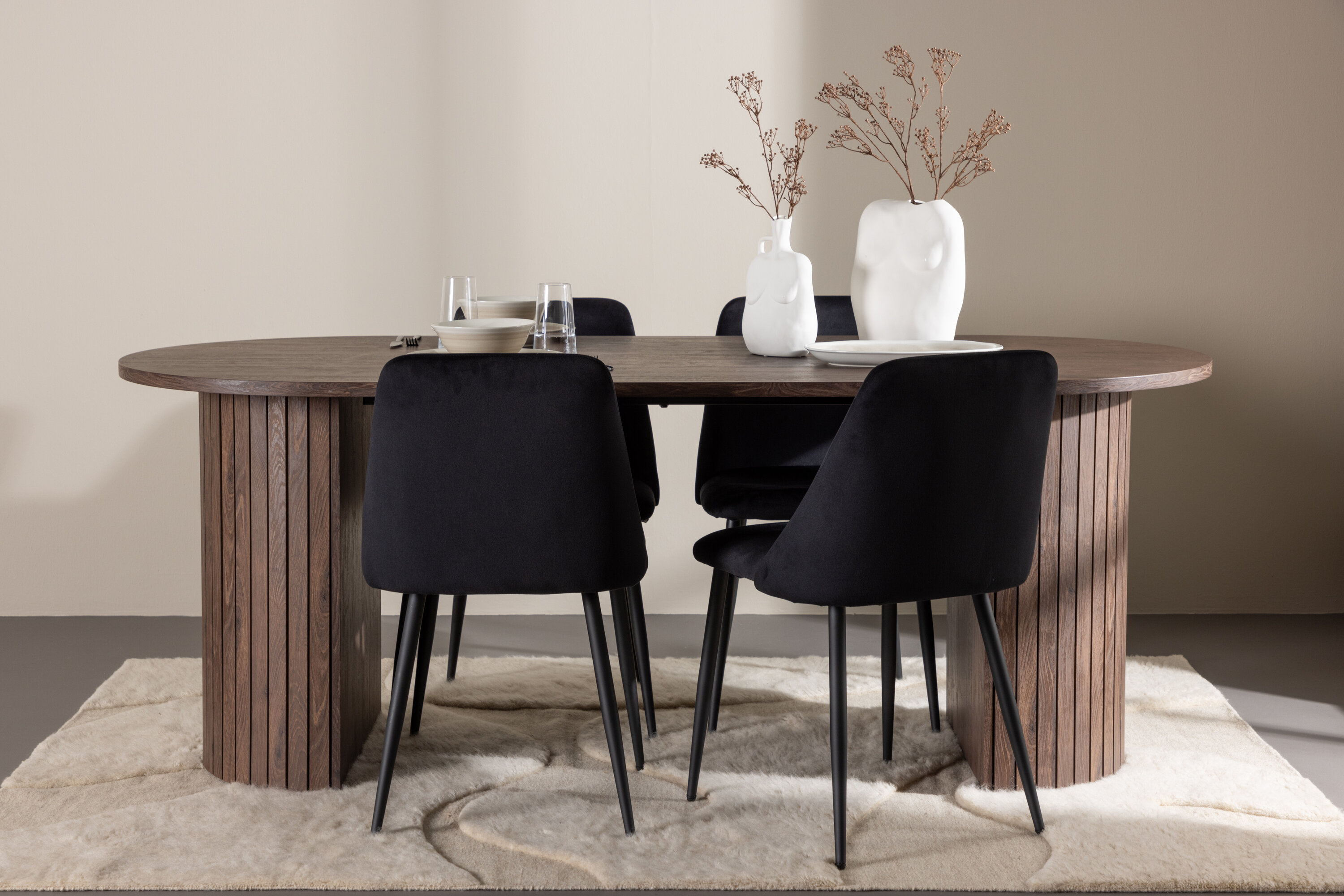 deLOHN Härön, Night Ovális étkezőgarnitúra