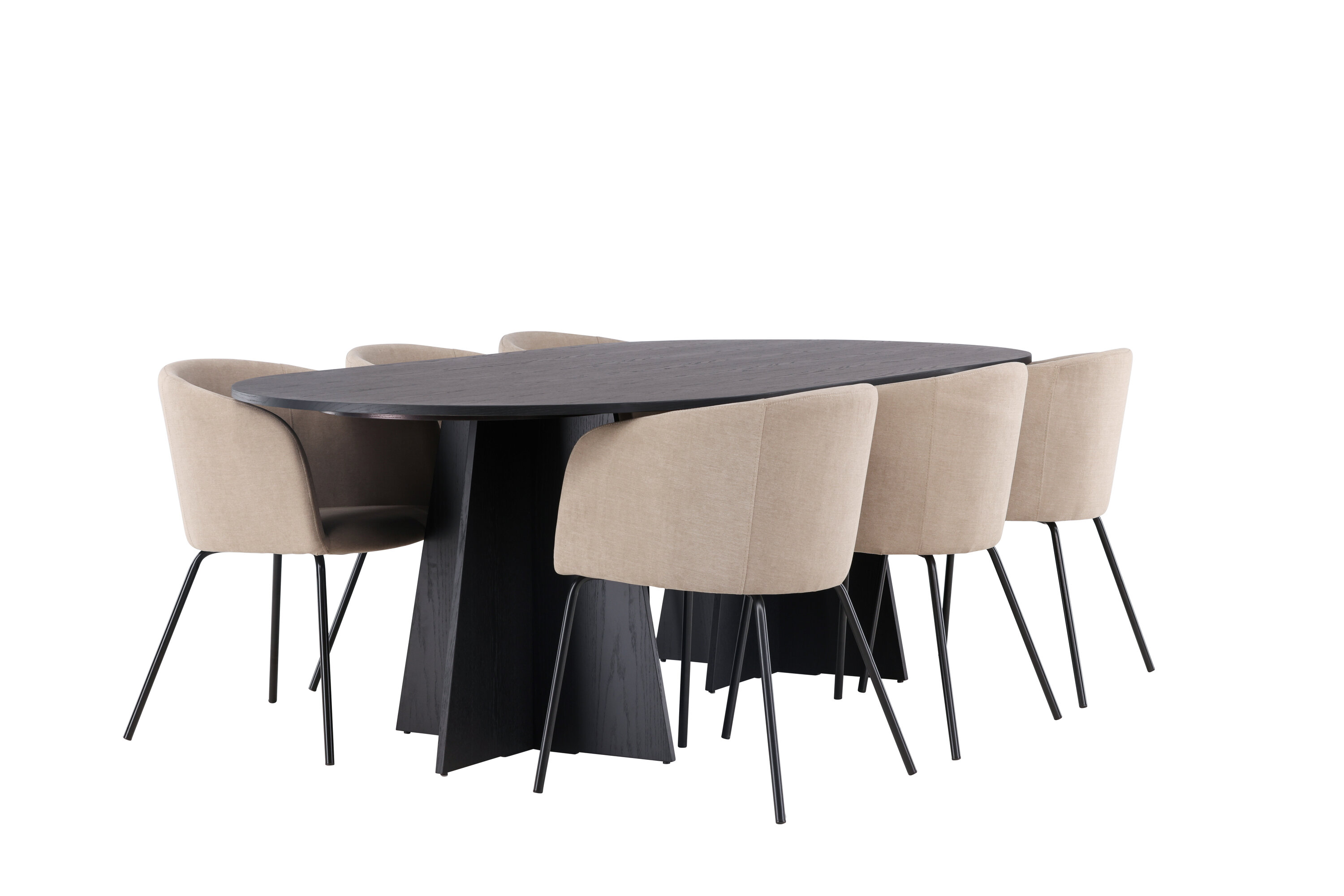 deLOHN Bootcut Oval, Berit Téglalap alakú étkezőgarnitúra