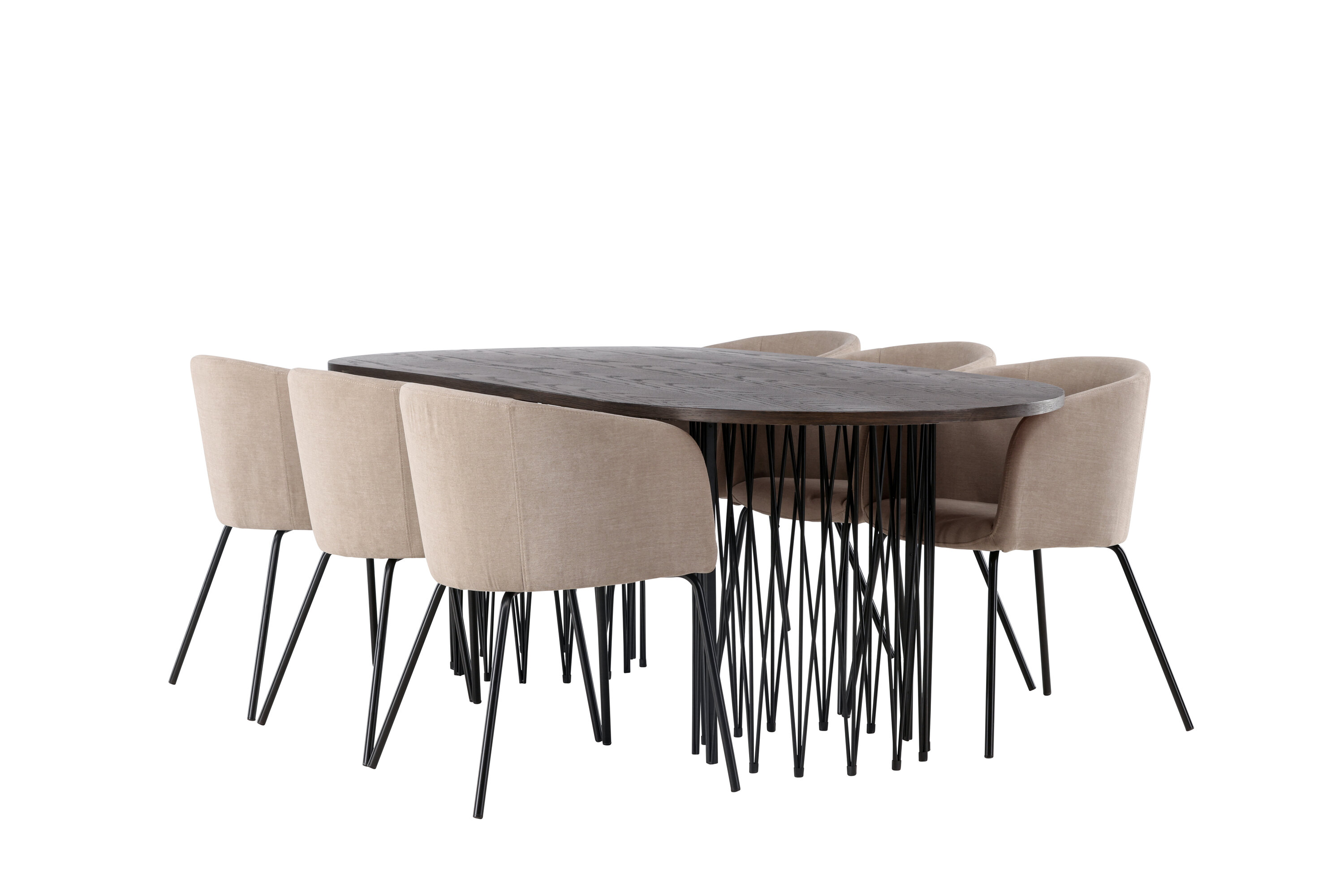 deLOHN Stone oval, Berit Téglalap alakú étkezőgarnitúra