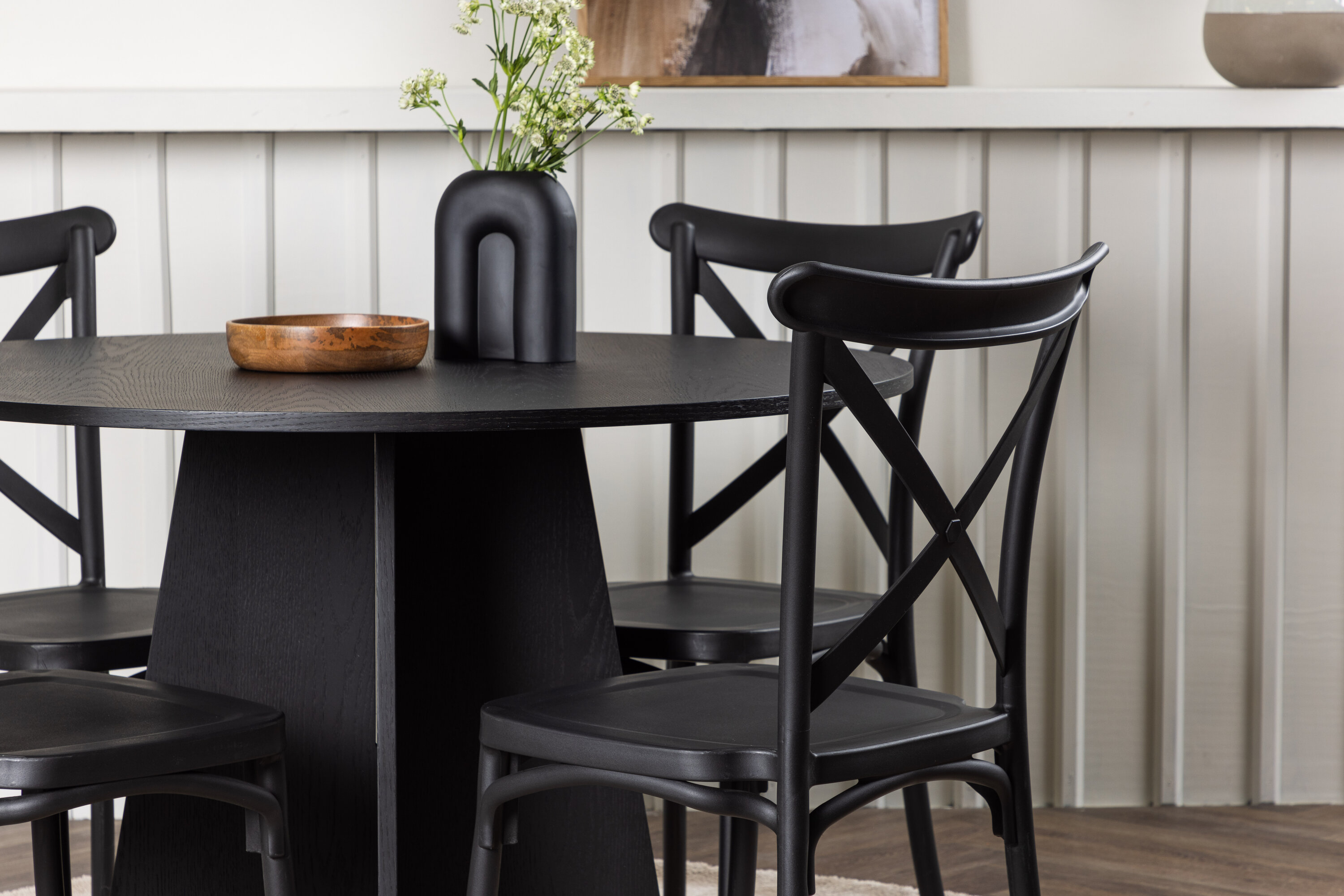 deLOHN Bootcut Round, Crosett Kör alakú étkezőgarnitúra