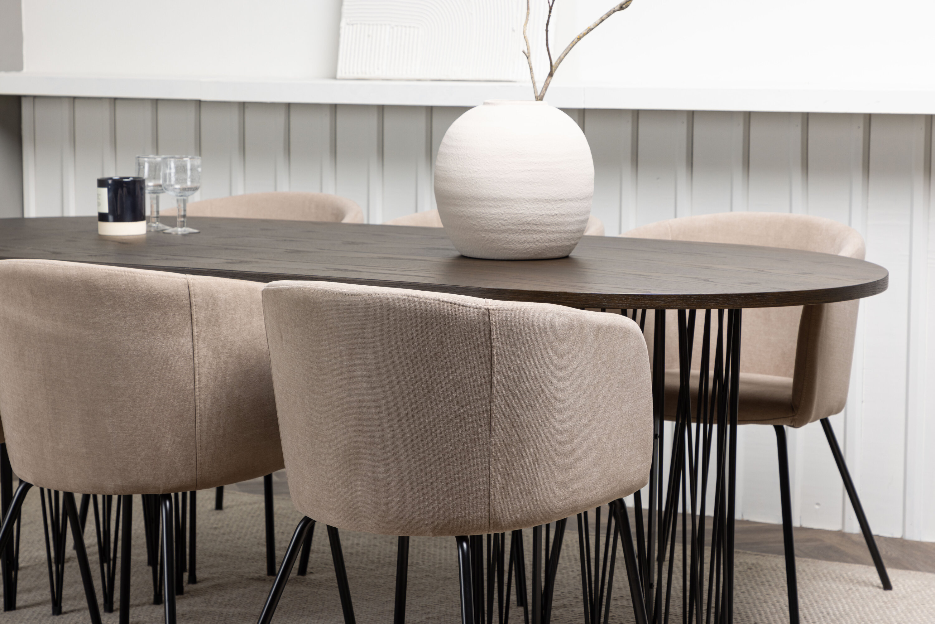 deLOHN Stone oval, Berit Téglalap alakú étkezőgarnitúra