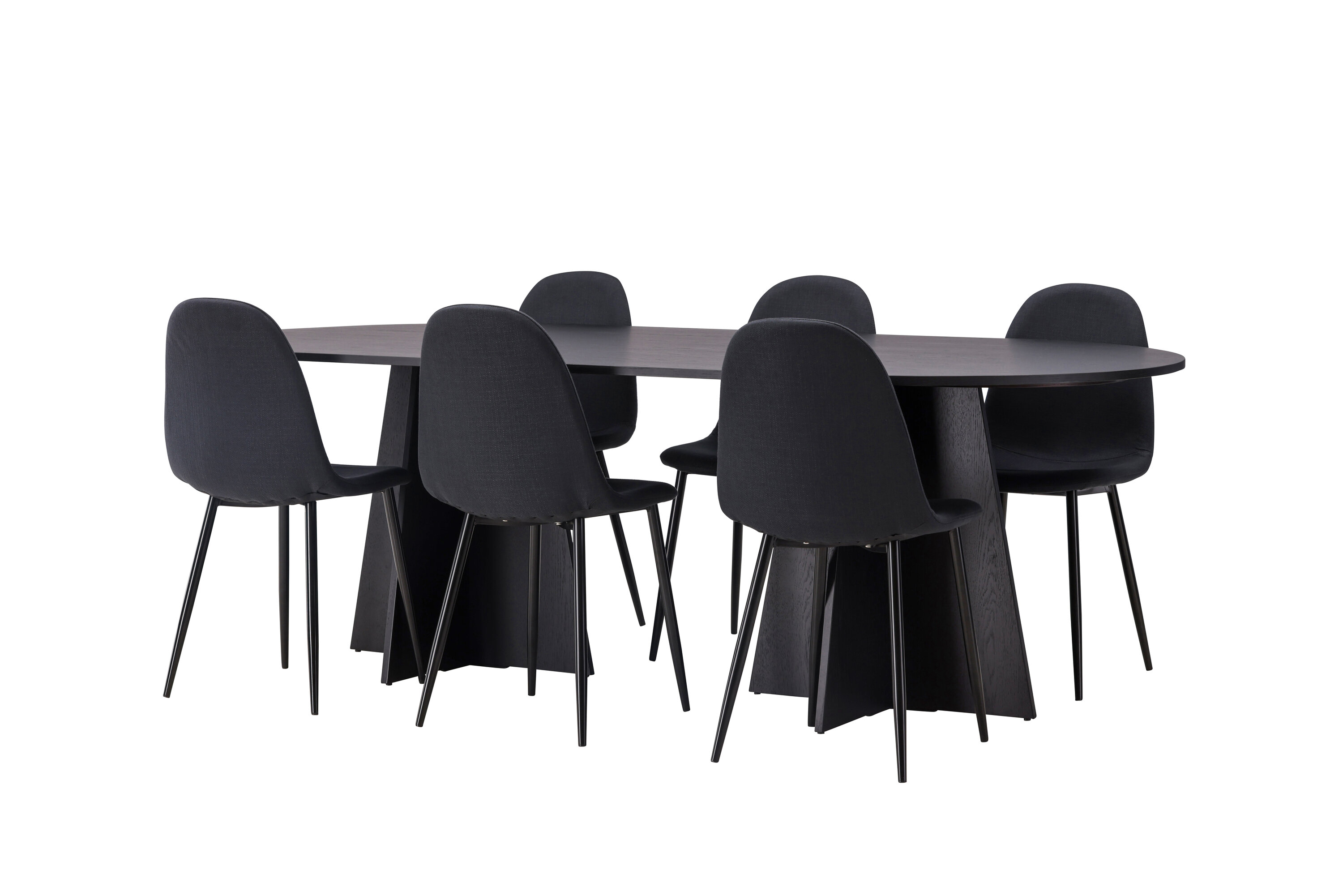 deLOHN Bootcut Oval, Polar Téglalap alakú étkezőgarnitúra