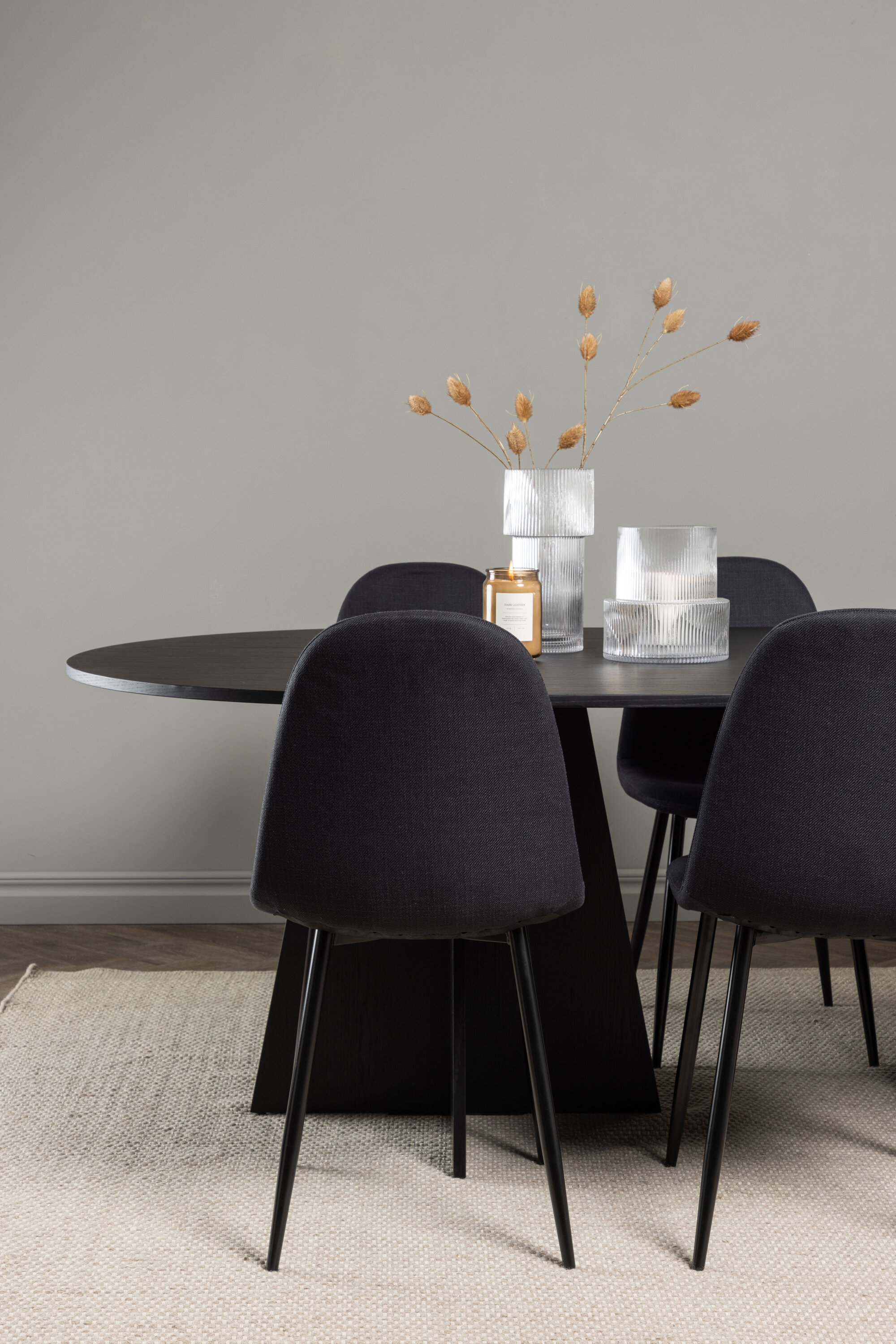 deLOHN Bootcut Oval, Polar Téglalap alakú étkezőgarnitúra