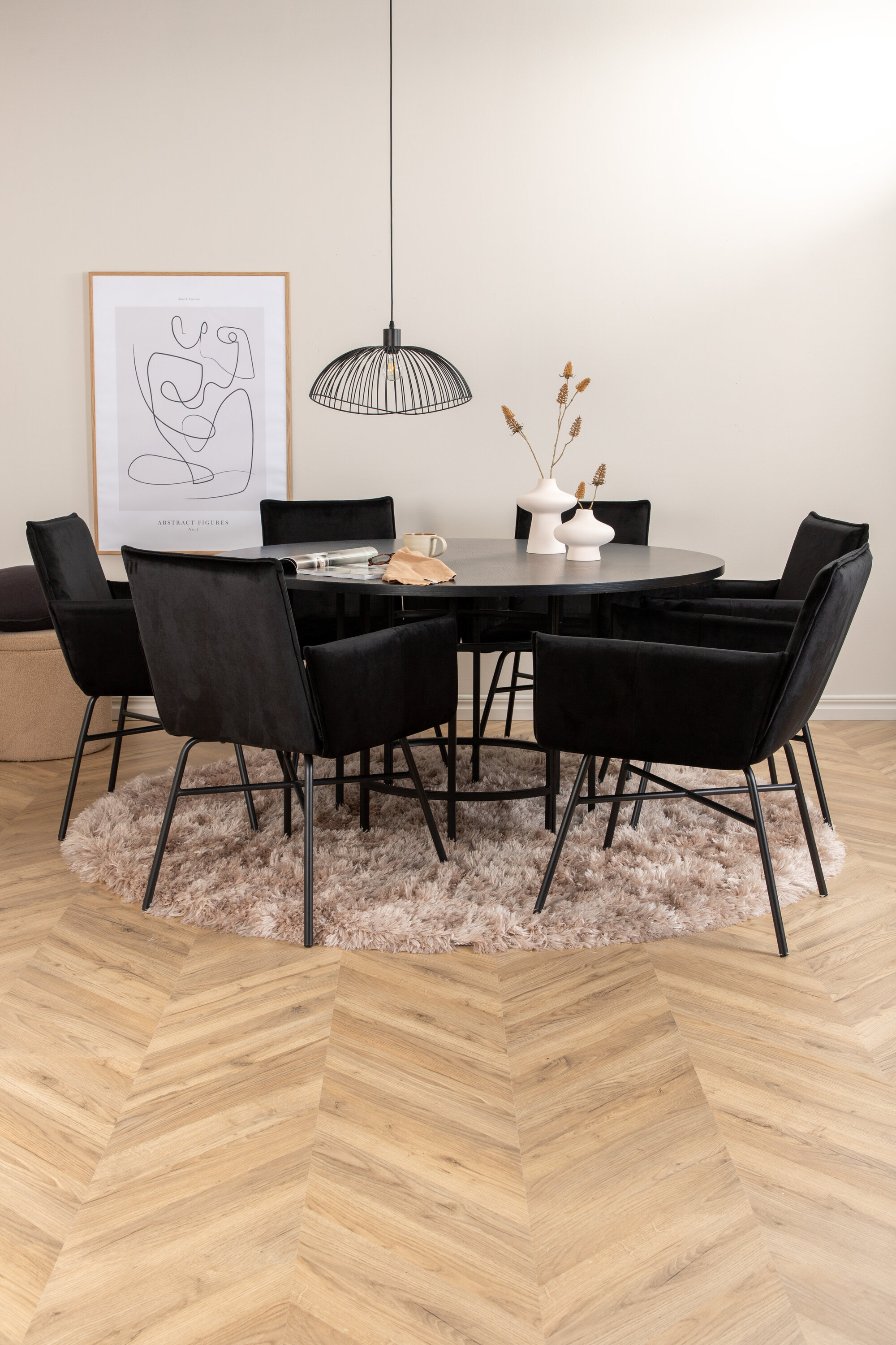 deLOHN Copenhagen, Petra Kör alakú étkezőgarnitúra deLOHN Copenhagen, Petra Kör alakú étkezőgarnitúra