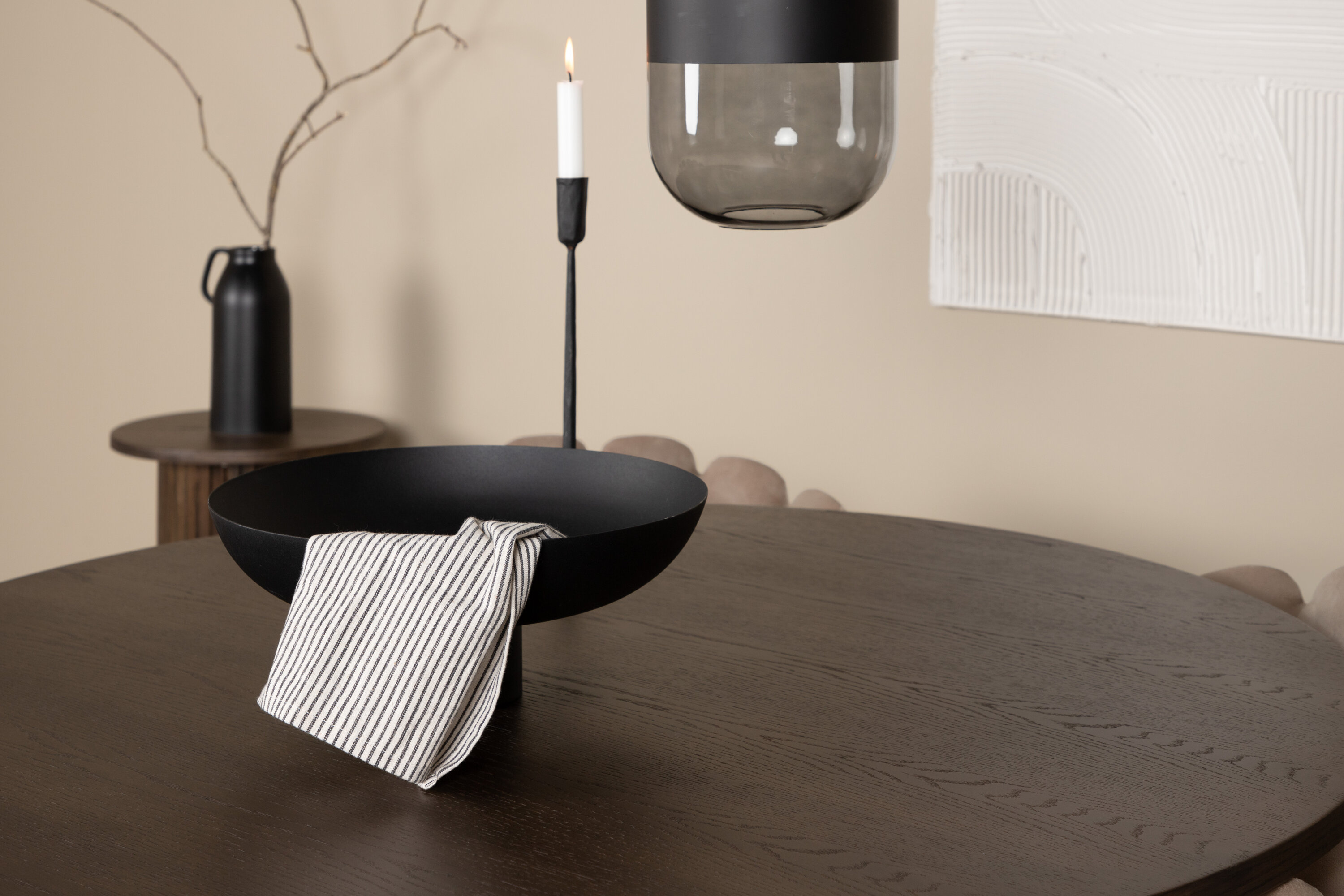 deLOHN Stone round, Limhamn Kör alakú étkezőgarnitúra