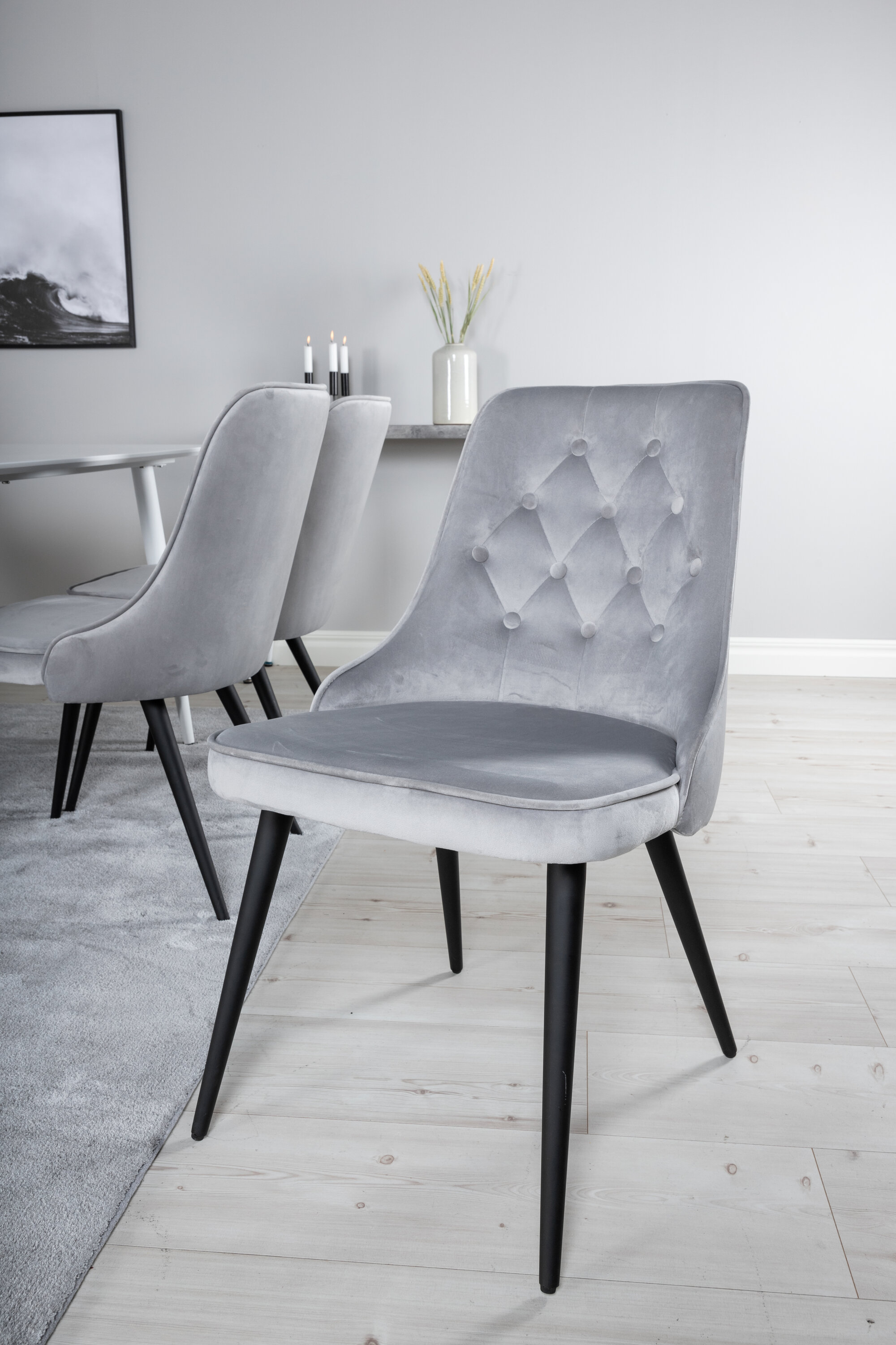 deLOHN Polar, Velvet Deluxe Téglalap alakú étkezőgarnitúra deLOHN Polar, Velvet Deluxe Téglalap alakú étkezőgarnitúra