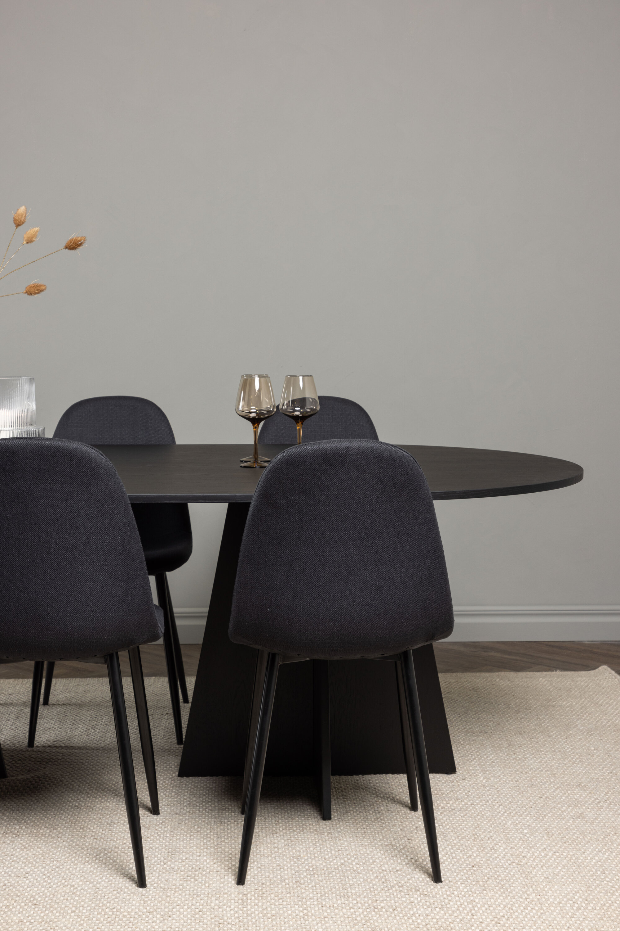 deLOHN Bootcut Oval, Polar Téglalap alakú étkezőgarnitúra